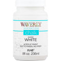 Waverly Inspirations Chalk Paint, Ultra Matte Finish, White, 8 fl oz