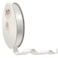 White Double Faced Satin Ribbon for Wedding and Crafts, 7/8" x 100 Yards by Gwen Studios