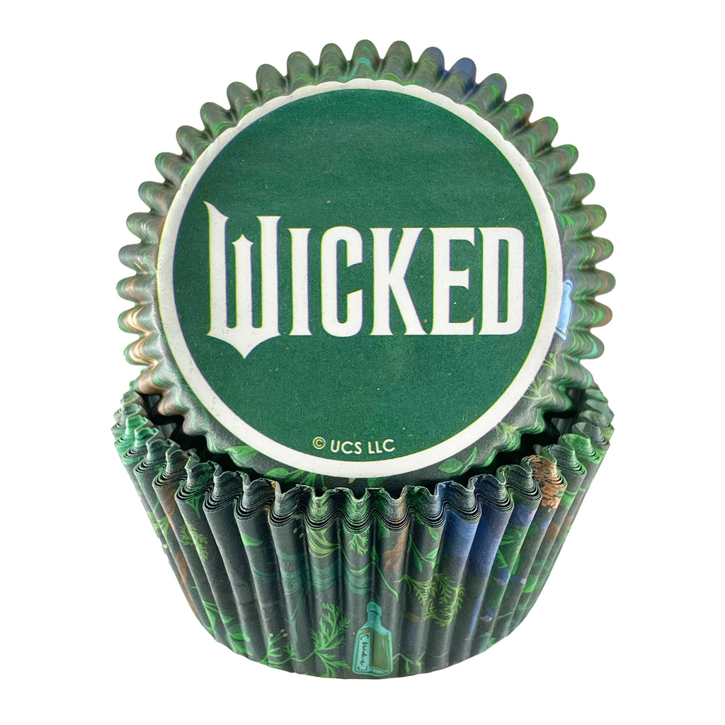 Wicked Elphaba Cupcake Liners, Green, 24 Count