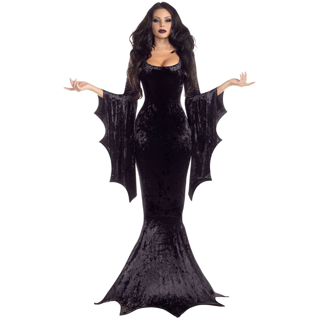 Witch Cosplay, Witch Costume, Witch Outfit, Witch Roleplay, Witch Cos, Vampire Womens Halloween Costumes Long Sleeves Mortician Costume Wrap Gothic Witch Dress Witchy Dress, Deep Red S