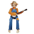 XUYAN 15.74 inch Funny Animated Skeletons Halloween Animated Skeletons Luminous Skeletons Spooktacular Skeleton for Graveyard Decorations, Haunted House Props Indoor/Outdoor Decor