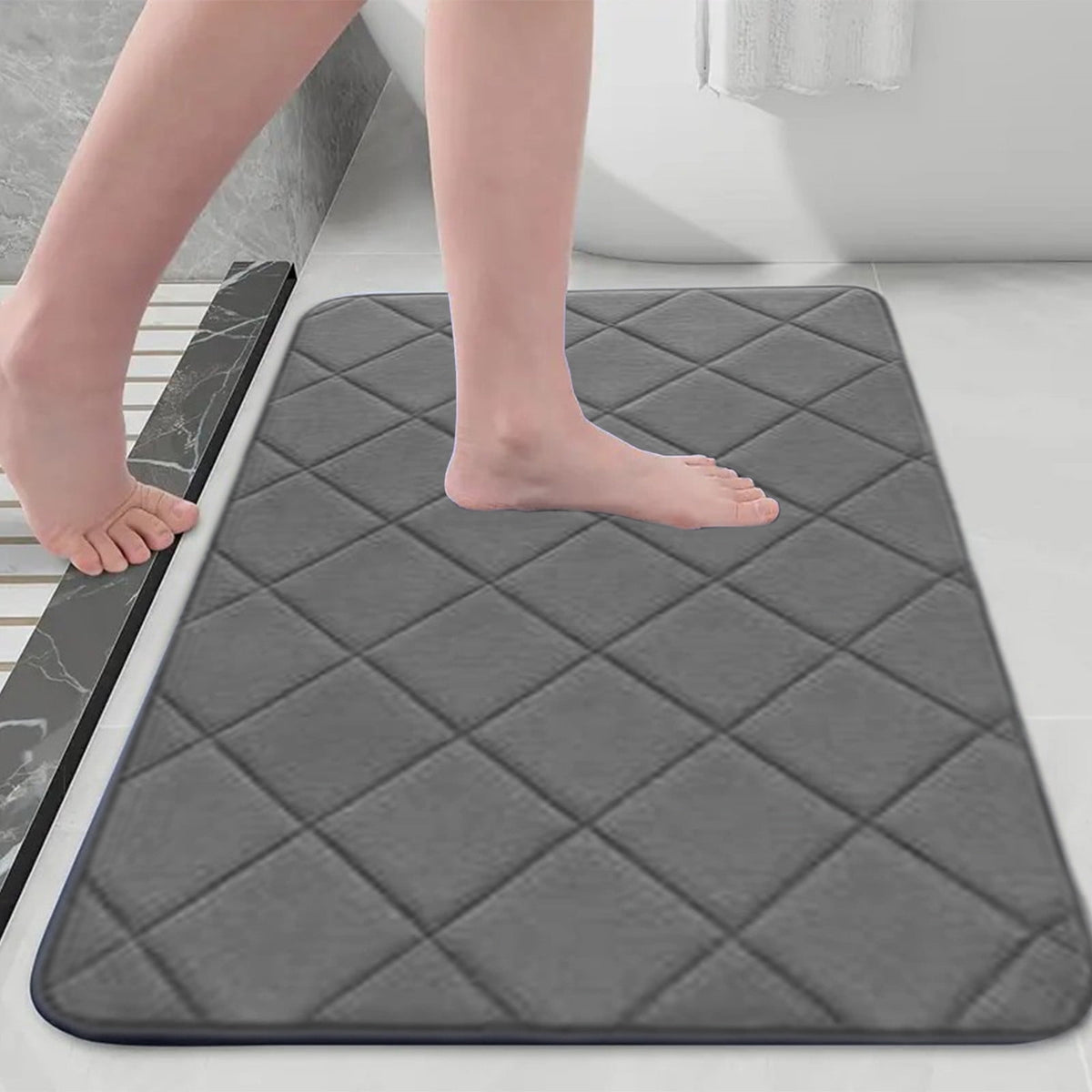 YZEGDCH Bathroom Rugs Yellow Extra Soft Rugs Absorbent Quick Dry Machine Washable