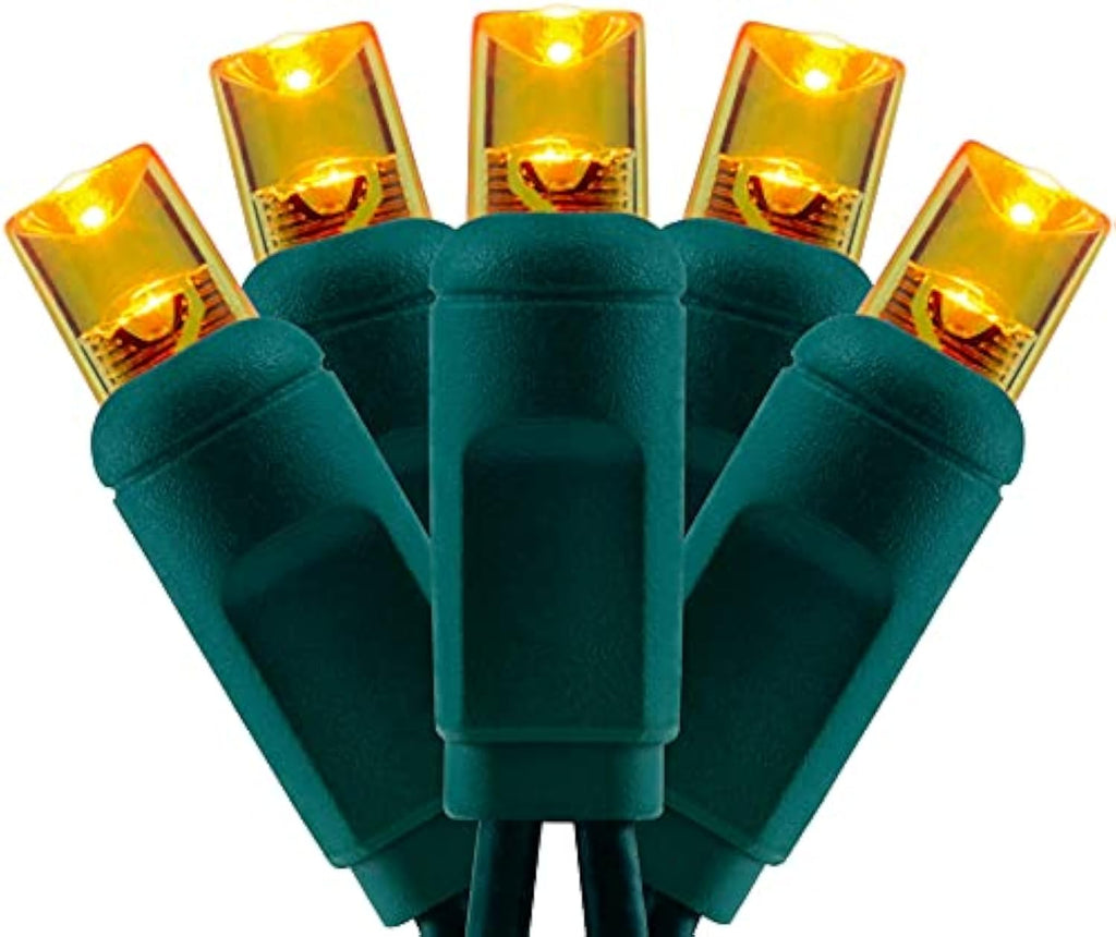 Wick's Outdoor Living LED 5MM Orange Holiday Lights, 24 FT in length, 70 CT, and 6 different color options
