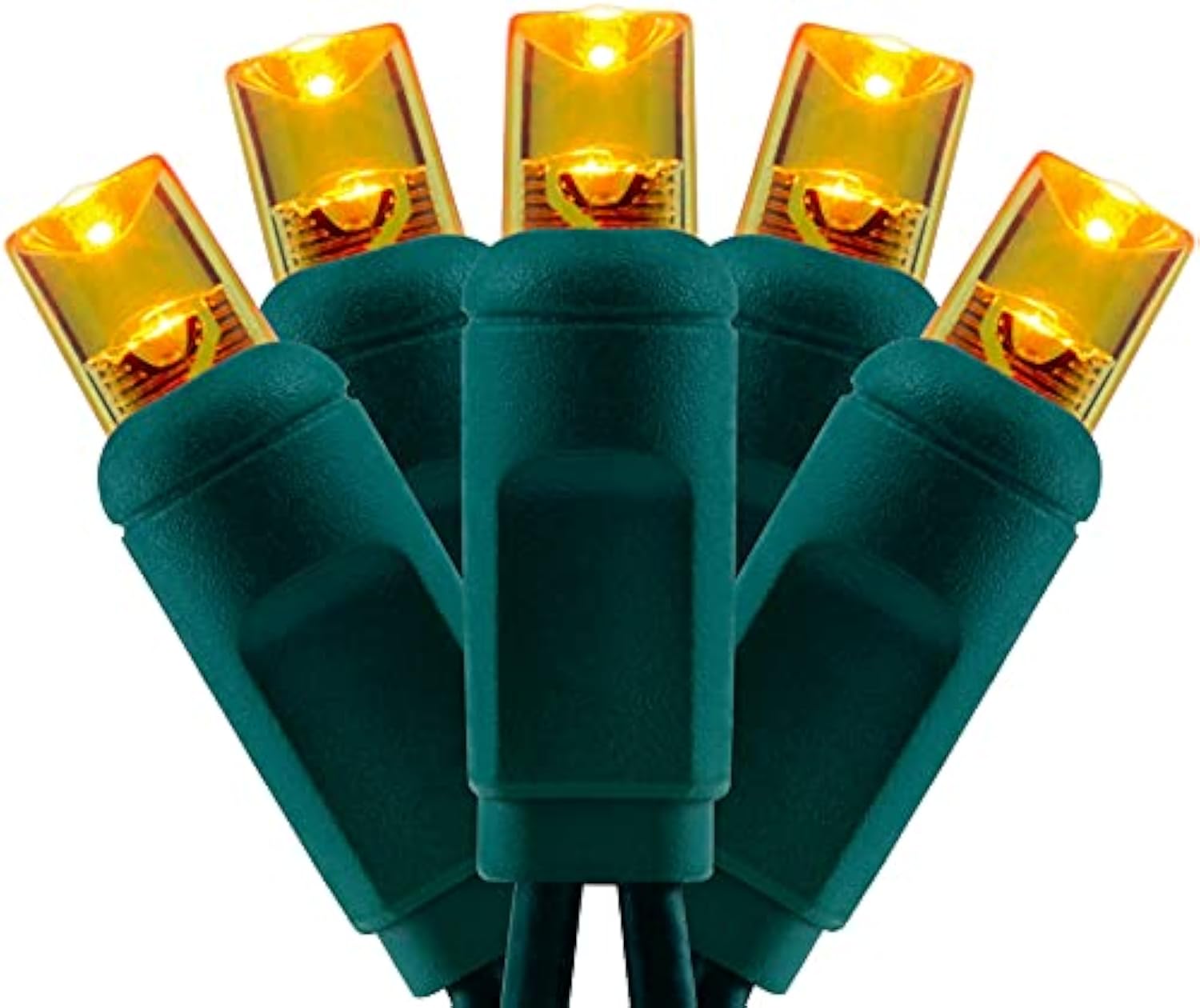 Wick's Outdoor Living LED 5MM Orange Holiday Lights, 24 FT in length, 70 CT, and 6 different color options