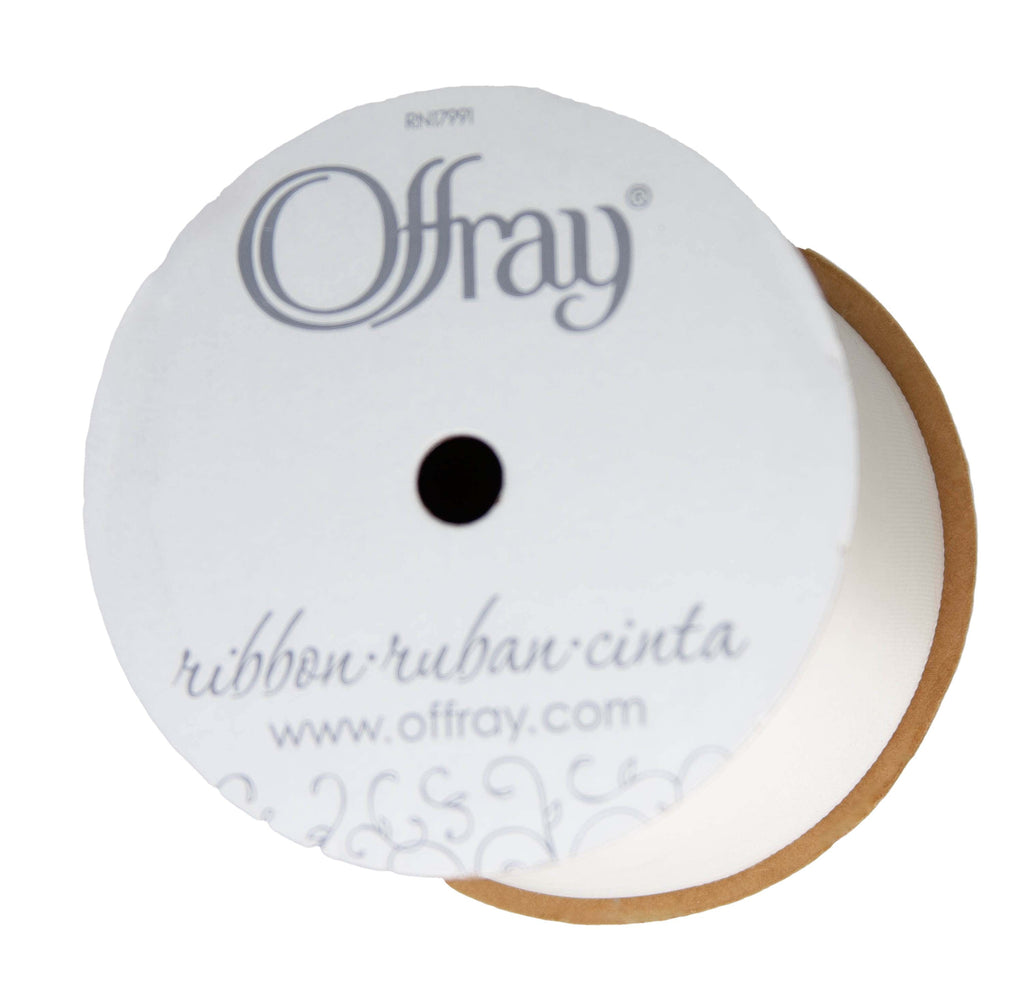 (2 pack) Offray Ribbon, Red 2 1/4 inch Single Face Satin Polyester Ribbon for Sewing, Crafts, and Gifting, 9 feet, 1 Each