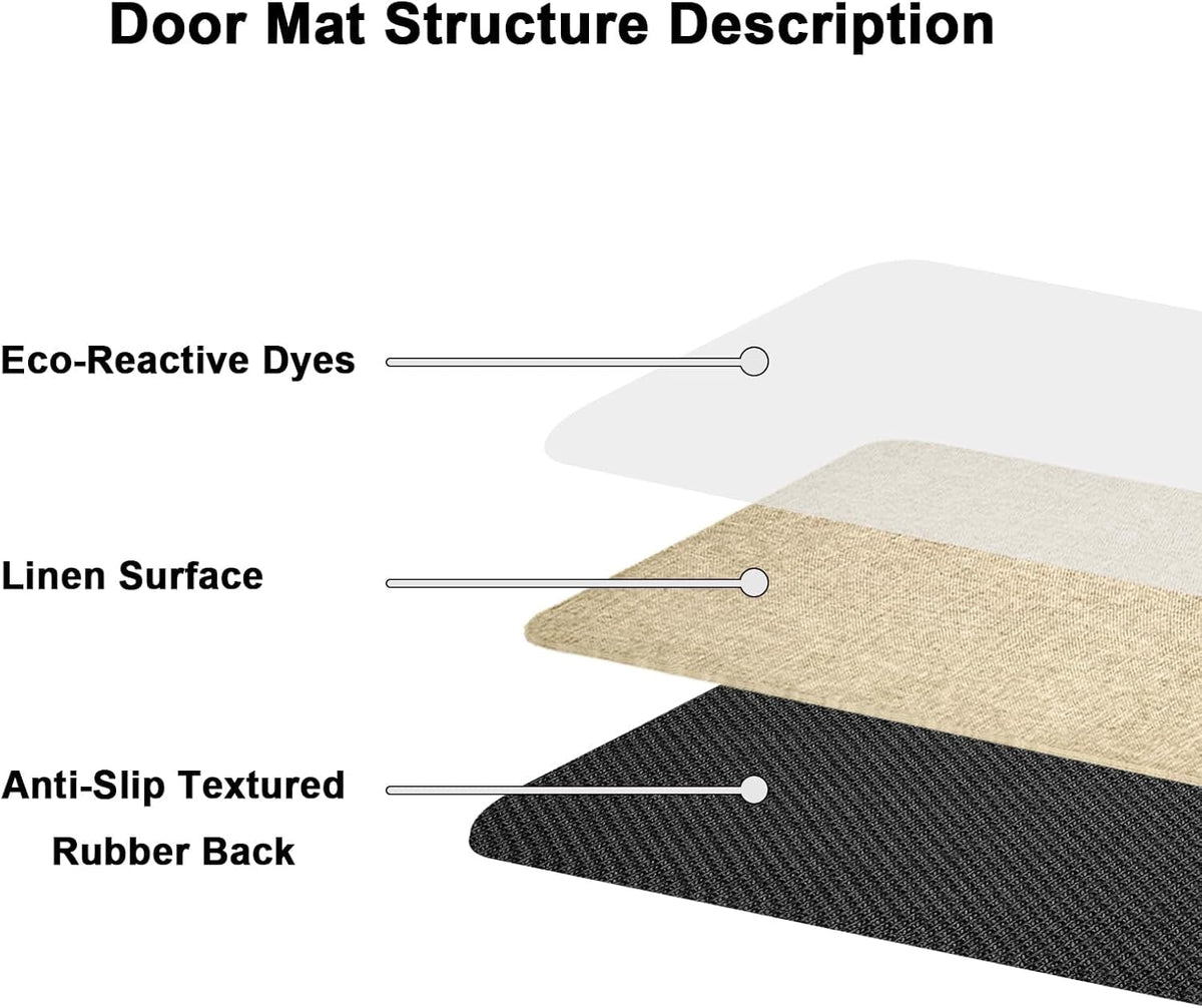 NIETEIN Halloween Door Mat Pumpkin Cat Gnomes Non-Slip Washable 31.5x19.7 Inch (Pumpkin Spider Web BOO)