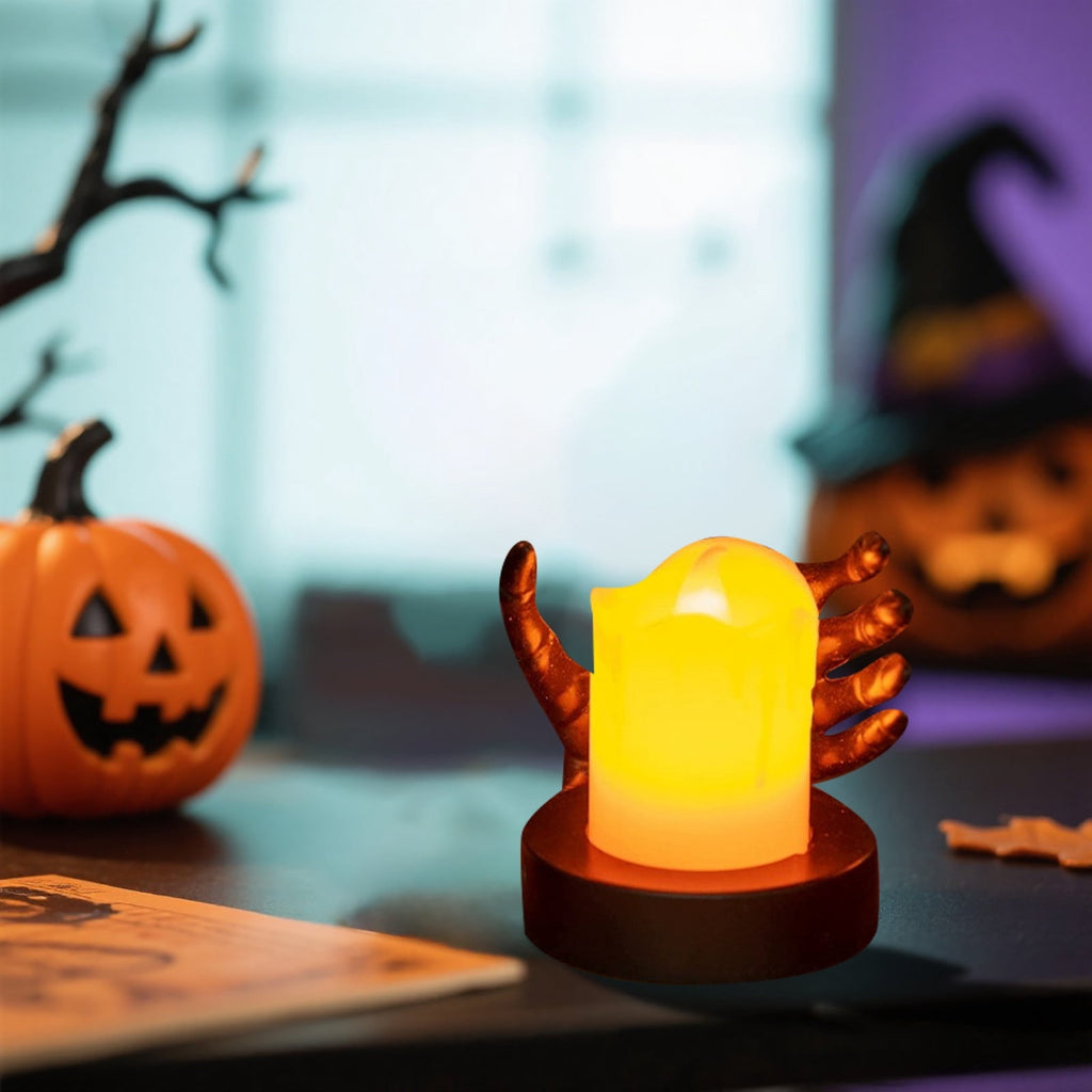 Halloween LED Skeleton Battery Operated Flameless Candle Light For Party Bar & Room Decorations