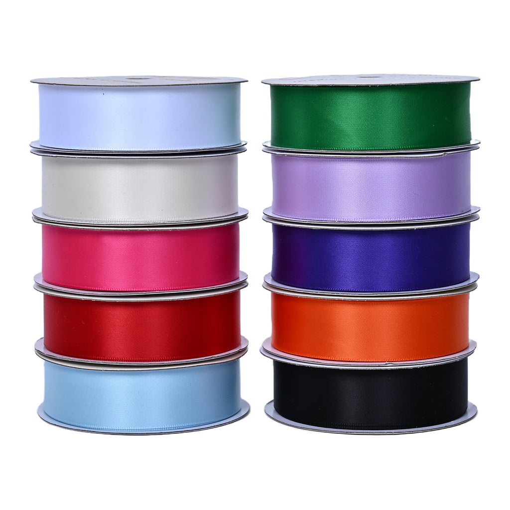 Gwen Studios 7/8" Hot Pink Satin Ribbon, 7 Yards