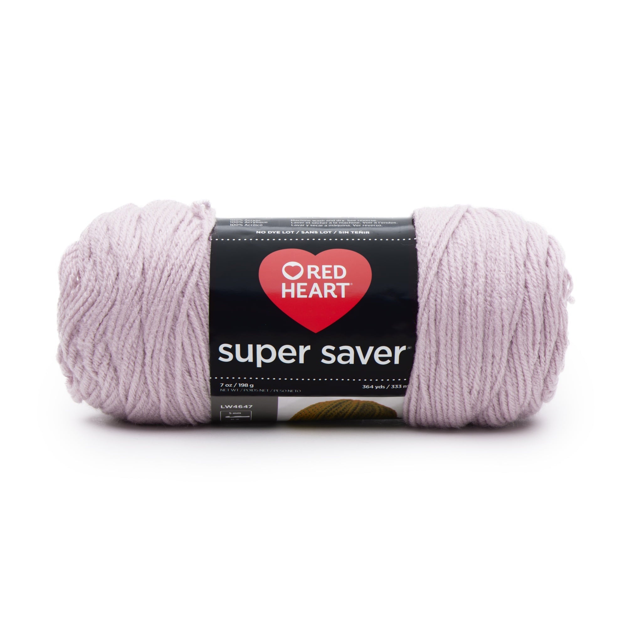 Red Heart Super Saver 4 Medium Acrylic Yarn Black 7oz 198g 364 Yards