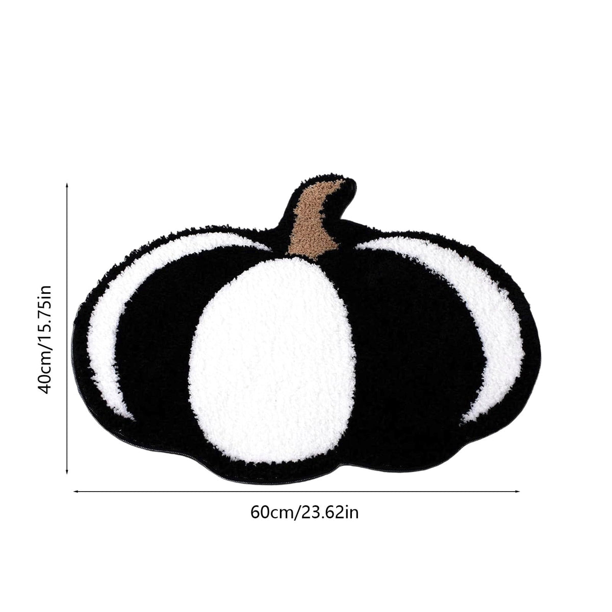 Pumpkin Rug, Halloween Thanksgiving Mat, Soft Fall Doormat for Entryway Decor, Kitchen Bathroom Living Room Floor Mat, Washable Non-Slip Holiday Home Decor