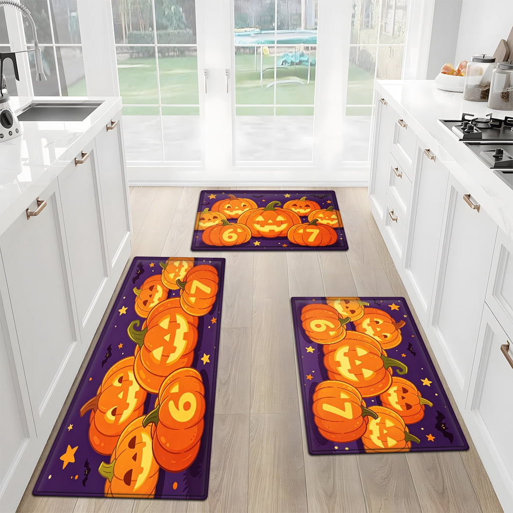 CCTFS Halloween Skeletons Holding Hot Drinks Household 1Pc Flannel Mat and Kitchen Rugs,Soft Non-slip for Bedroom Entryway