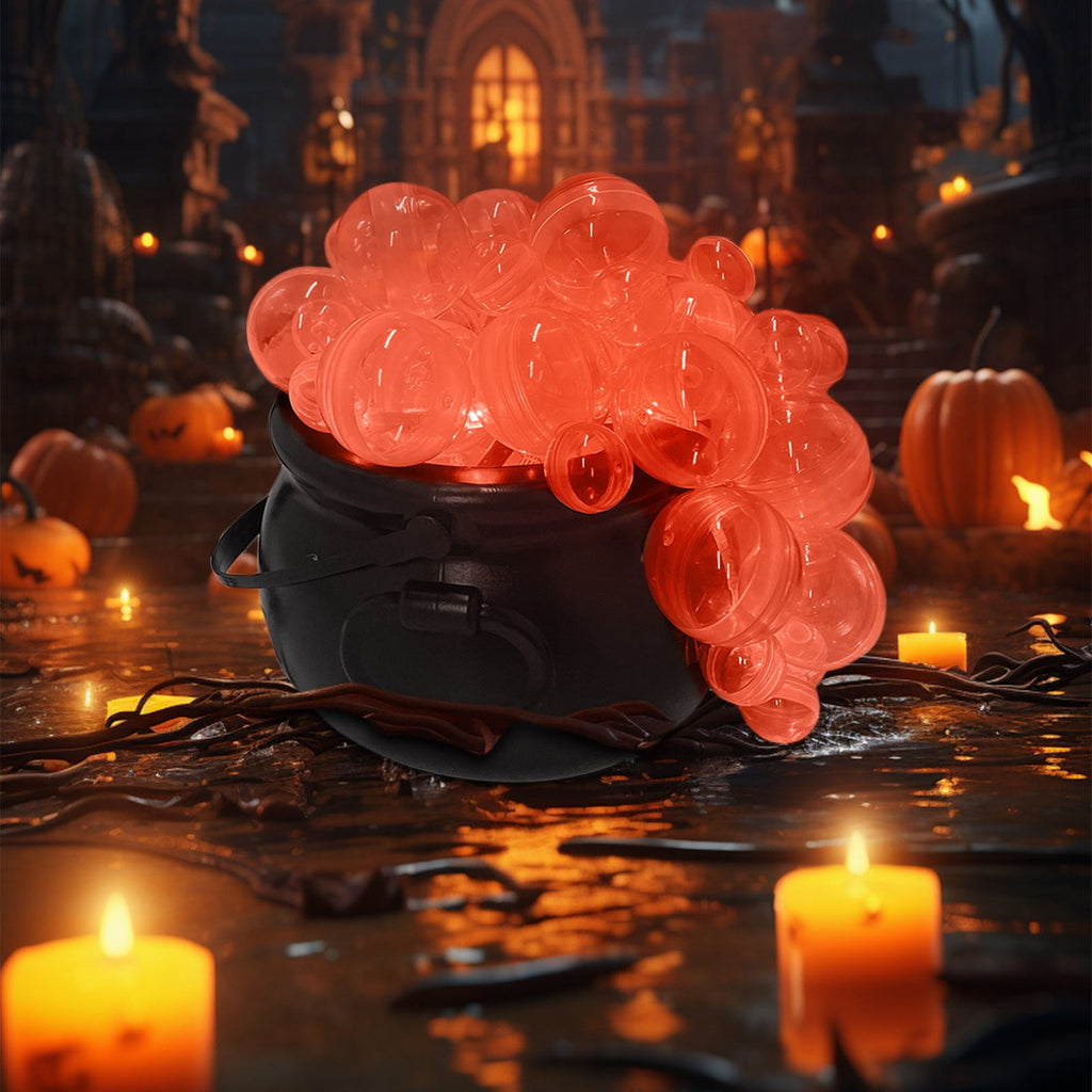 Muecwrye Halloween Decorations Outdoor, Halloween Clearance! Halloween Witches Cauldron on Tripod with Lights, DIY Bubbling Cauldron Set Decor for Home Porch Outside, Halloween Party Supplies