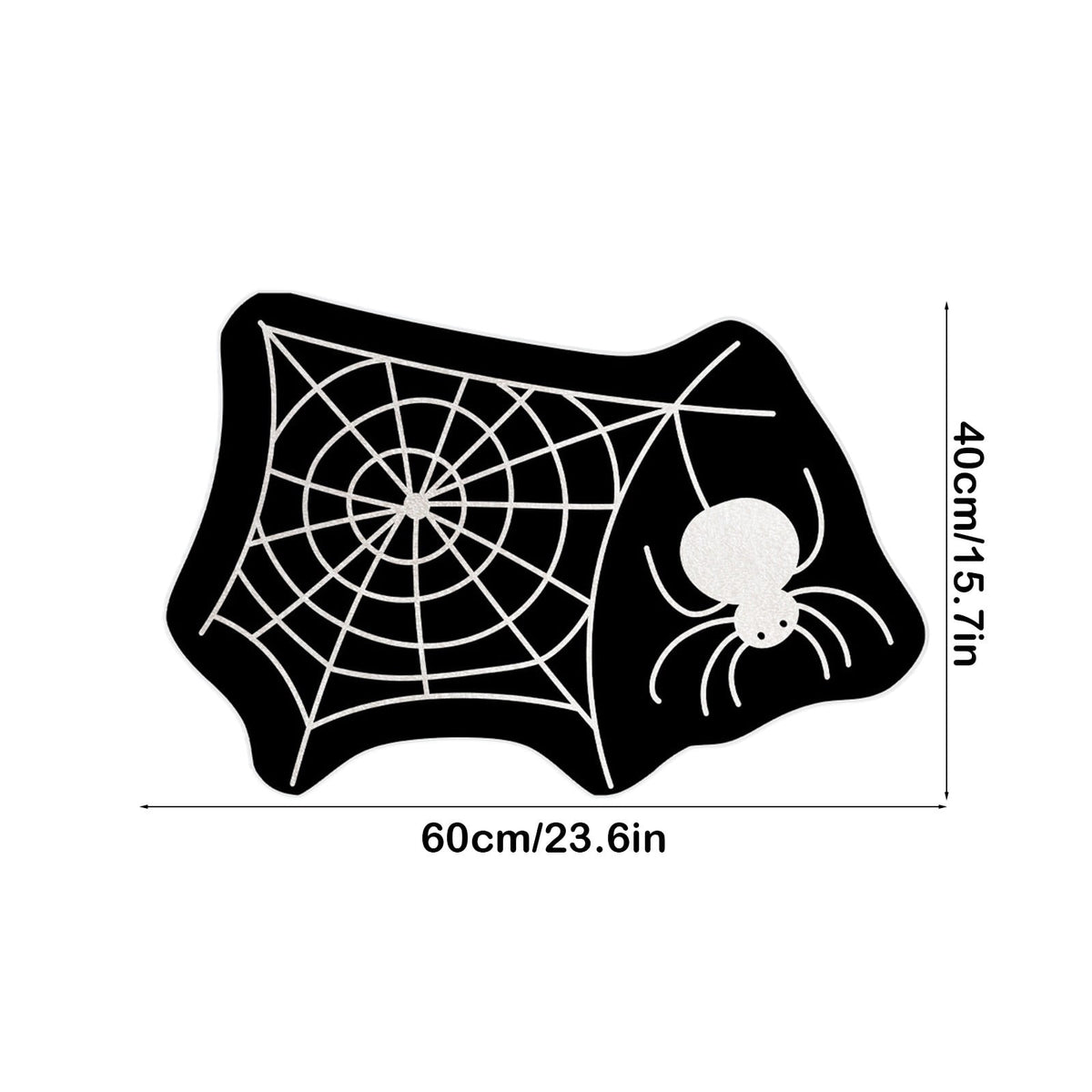 Xuniizn Halloween Mat, 16X24" Velvet Halloween Door Mat for Outside Entrance, Spooky Halloween Rug for Outdoor & Indoor, Non Slip Washable Halloween Doormat, Halloween Bathroom Decor