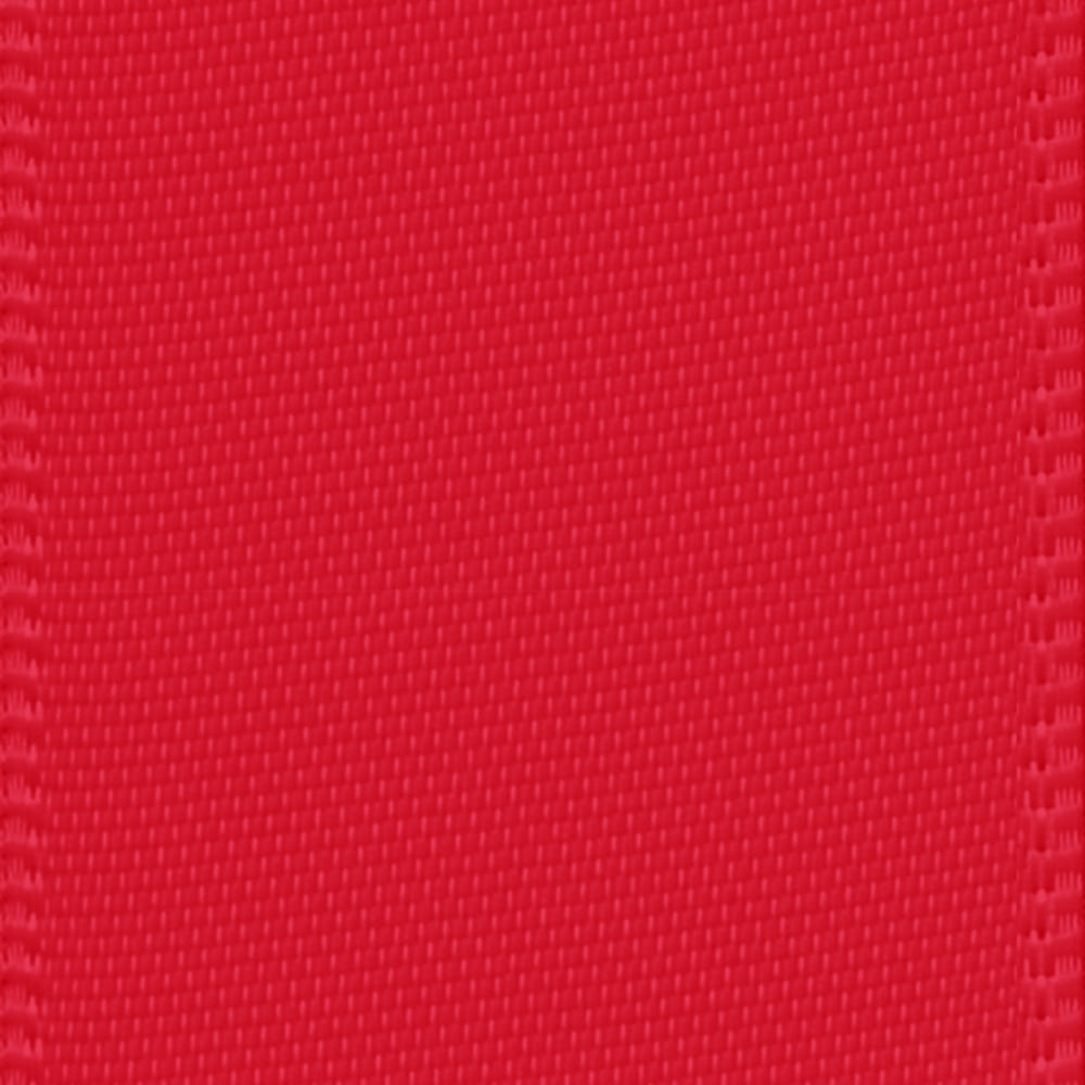 (2 pack) Offray Ribbon, Red 1 1/2 inch Double Face Satin Polyester Ribbon, 12 feet