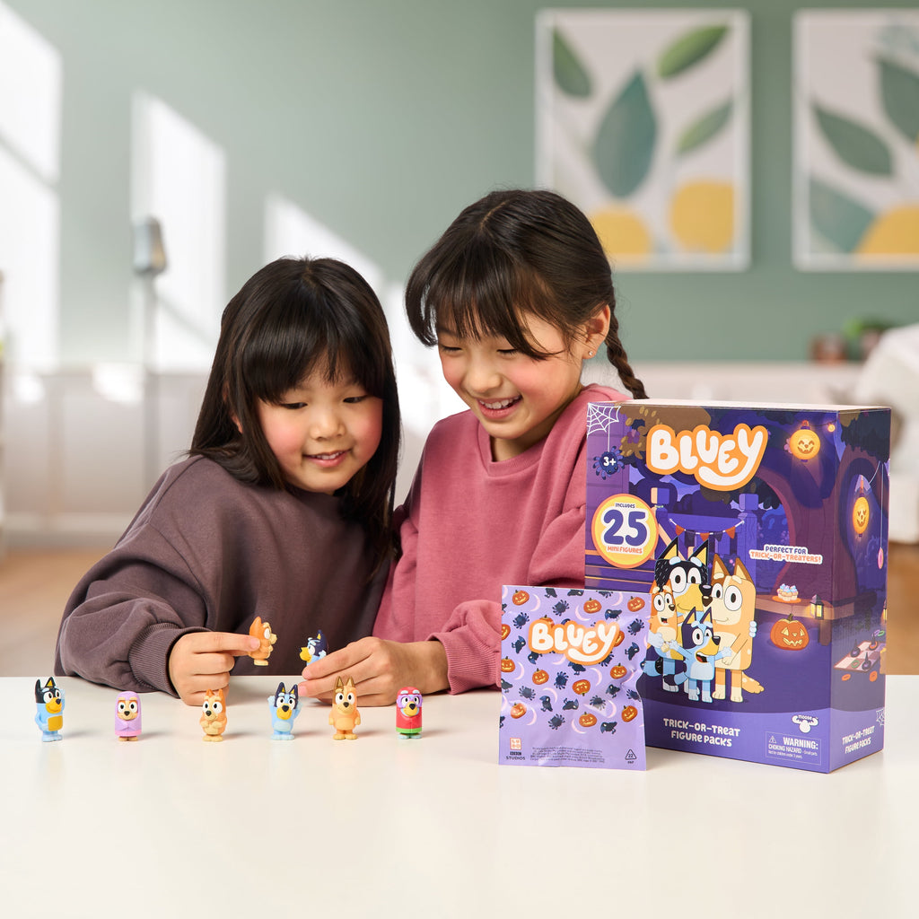Bluey Mini Figure Multi-pack, Contains 25 Individually Bagged 1 inch Bluey Mini Figures, Perfect for Bluey Fans! Ages 3+, Walmart Exclusive