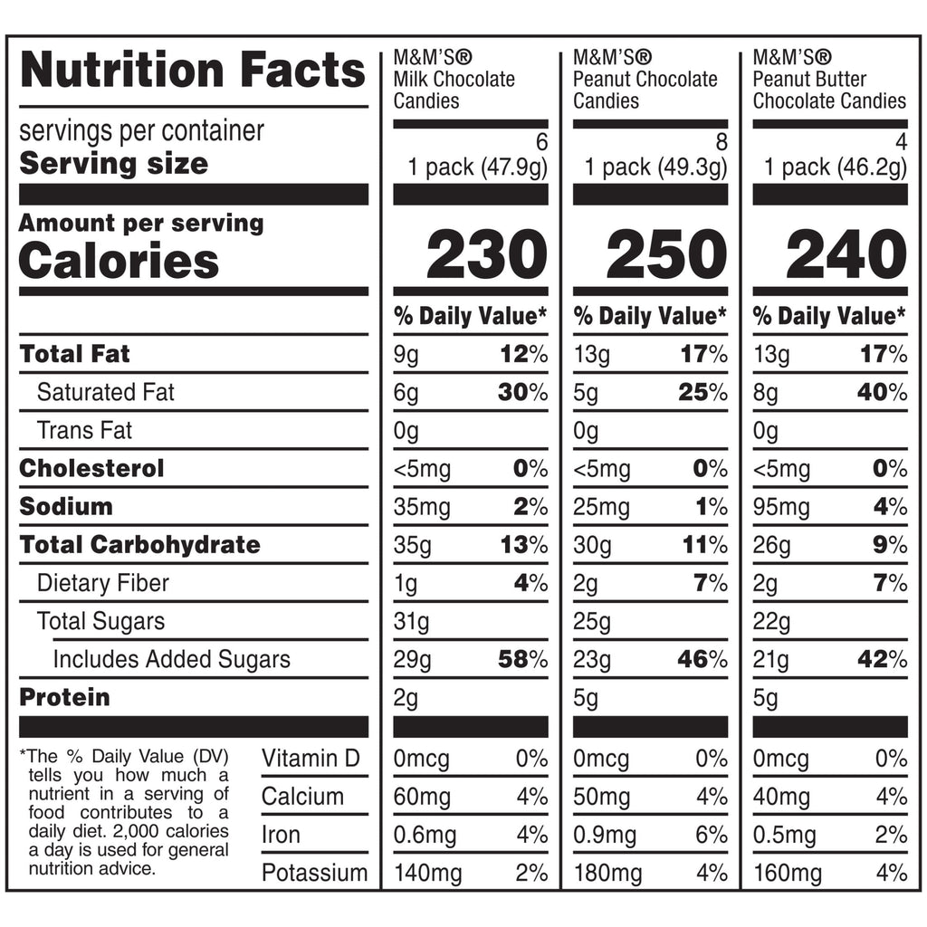 M&M's Full Size Halloween Chocolate Candy Bars, 30.58 oz, 18 Ct Box