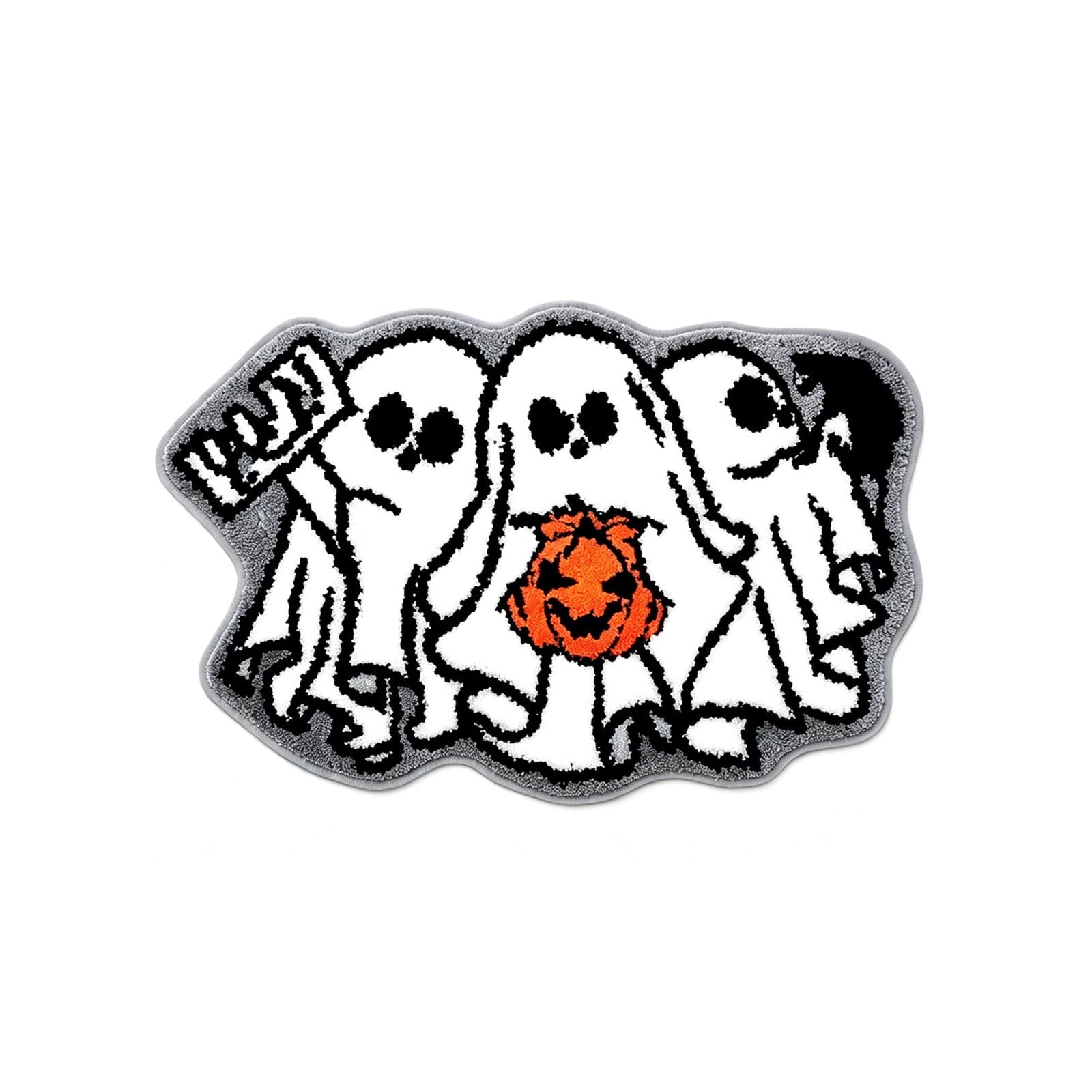 WWC Halloween Door Mat, 32x20 inch Halloween Decor Thick Non Slip Ghost doormat, Entryway Rug for Fall Party Indoor Outdoor Front Porch