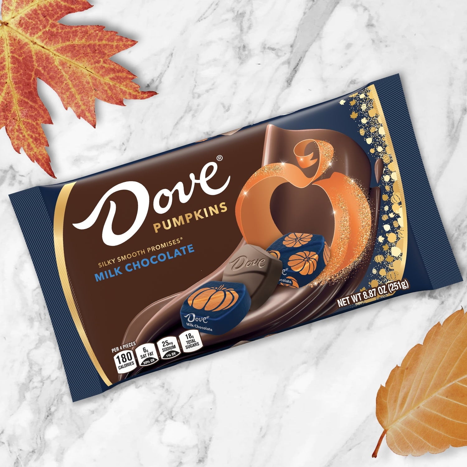 Dove Promises Milk Chocolate Pumpkins Fall Candy - 8.87oz