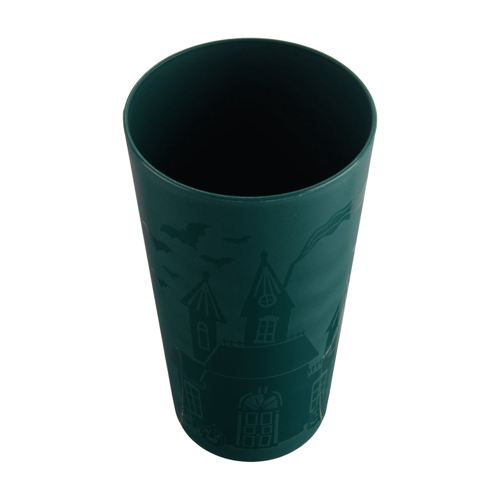Mainstays 26 Ounce Round Plastic Etched Bat Tumbler, Black