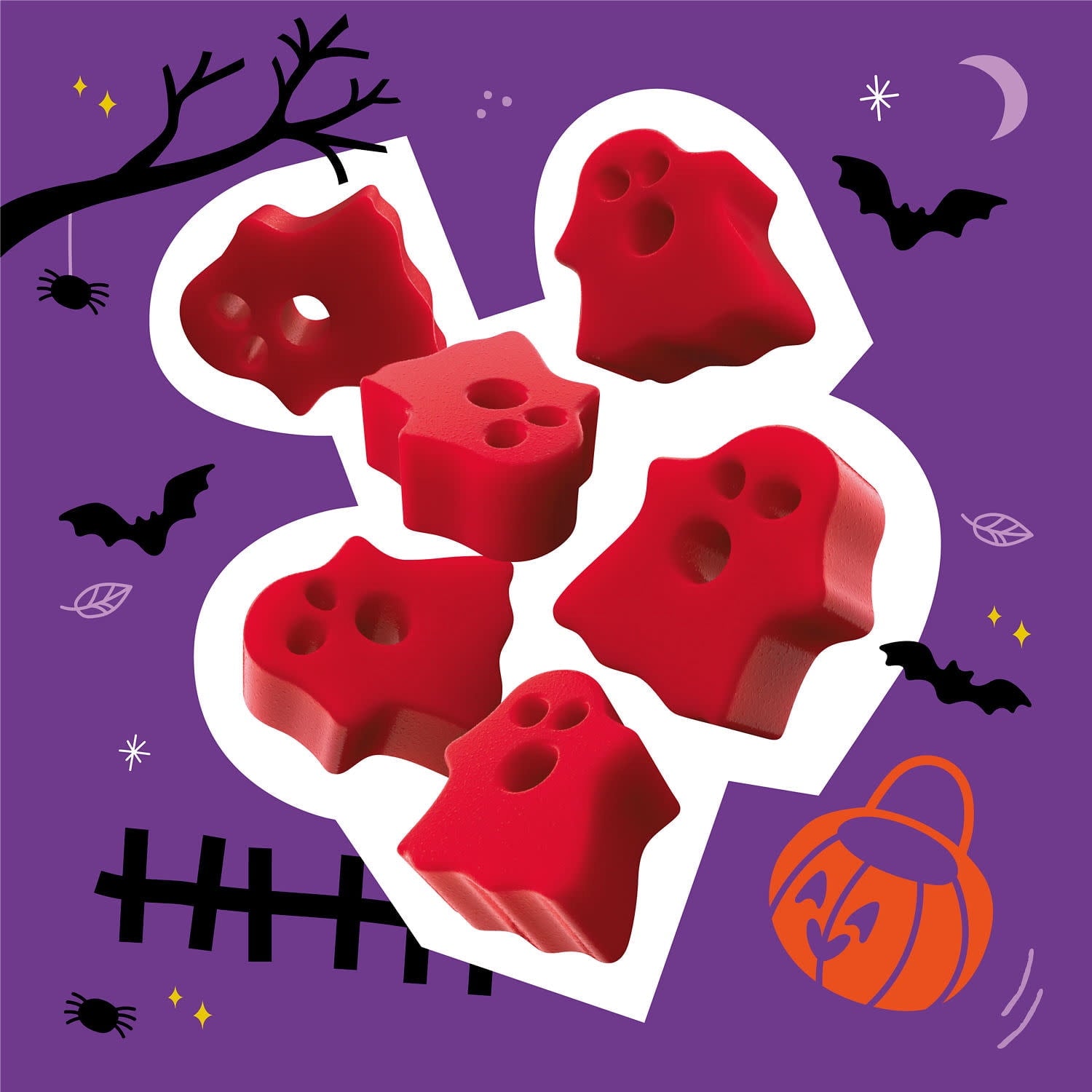 Twizzlers Ghosts Cherry Flavored Chewy, Halloween Candy Bag, 7.1 oz