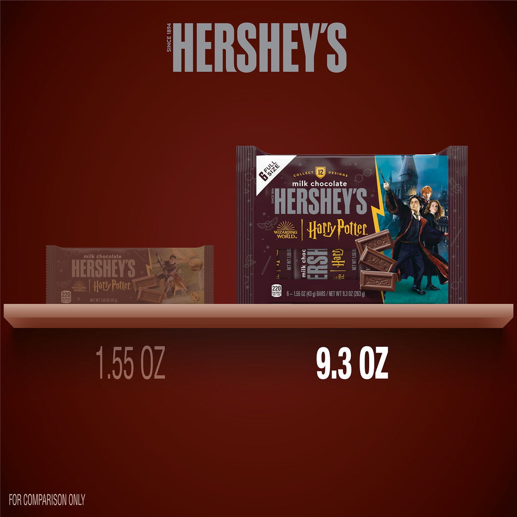 Hershey's Milk Chocolate Harry Potter™ Halloween Candy, Bars 1.55 oz, 6 Count