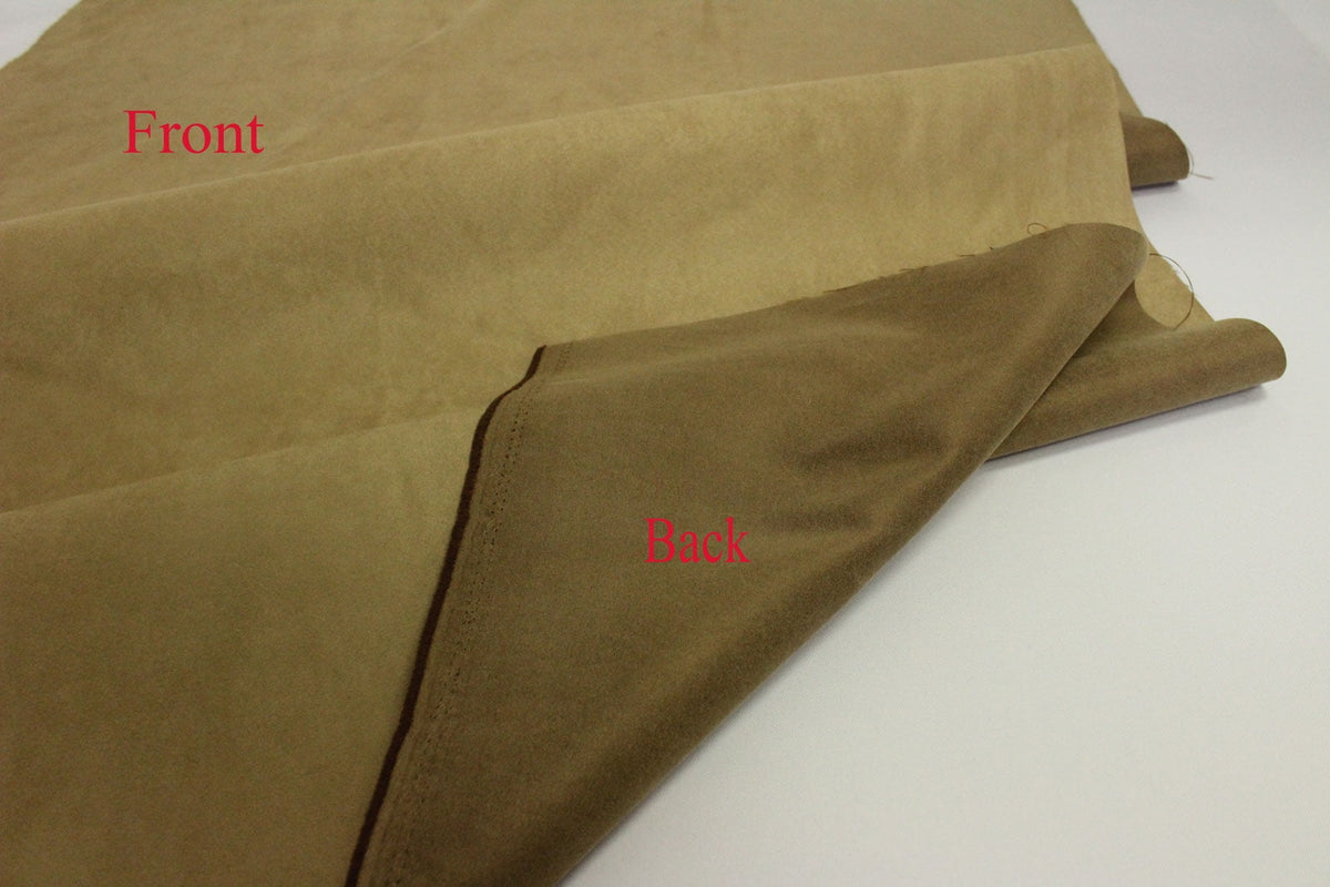 Mybecca Suede 58" Width - 100% Polyester Faux Craft Fabric By the Yard - Color: Black