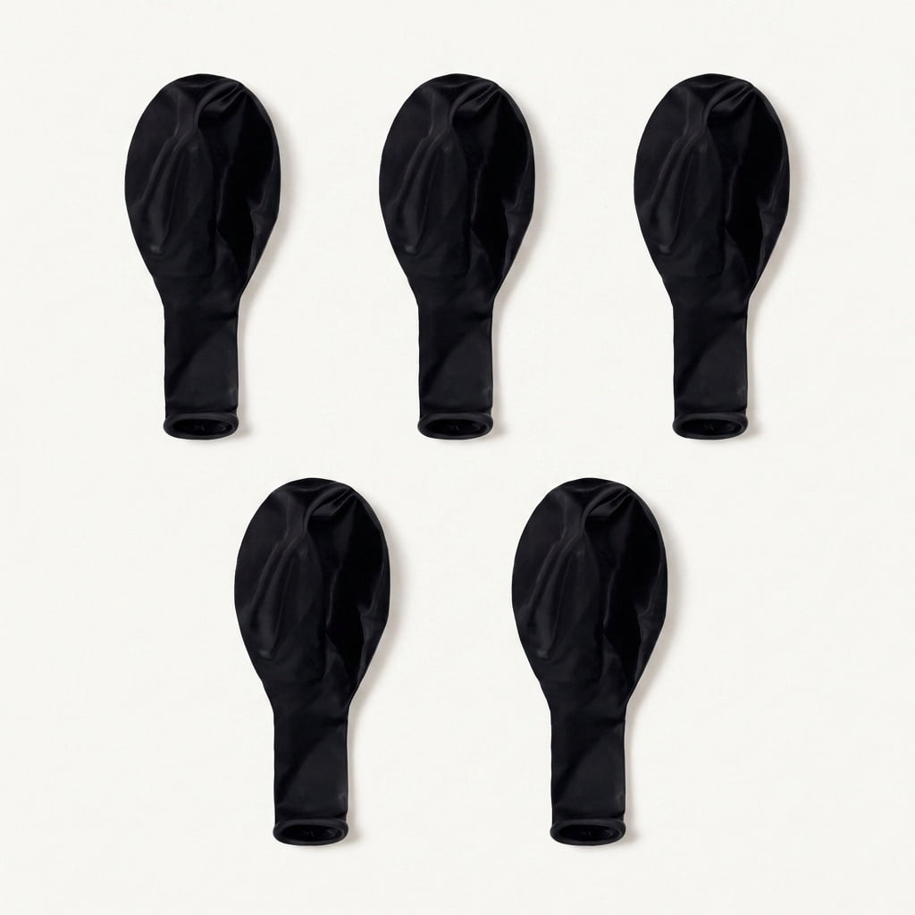 12" Black Latex Balloons, 15 Pieces, by Way To Celebrate