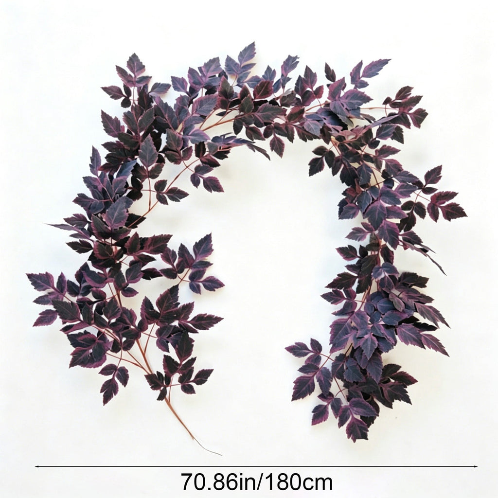 AZXY 5 Pack 37"Artificial Purple Wisteria Hanging Vines Halloween Decorations Indoor Outdoor,Halloween Party Decor,Yard Wall Porch Hanging Greenery Garland Halloween Decor Supplies for Holiday Layout