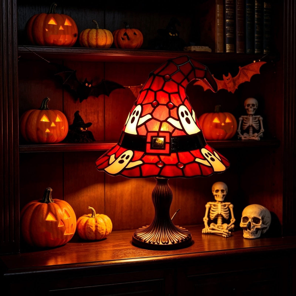 Ghost Night Light Halloween Decorations Bedside Night Light with Tap Control, Dimmable Nursery Decor Lamp, Fun Ghost Gift for K*ids, Halloween Room Decor, Ghost Lamp