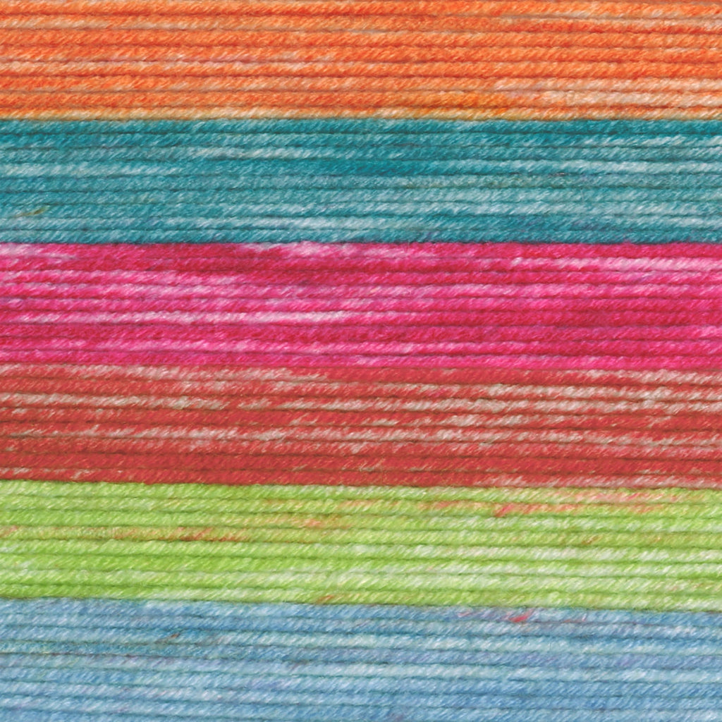 Lion Brand Yarn Mandala Ombre Happy Cake Medium Acrylic Multi-color Yarn