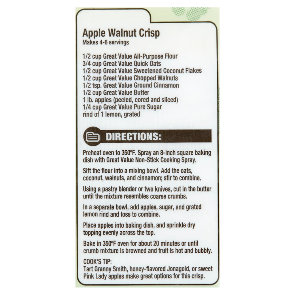 Great Value Chopped Walnuts, 4 oz