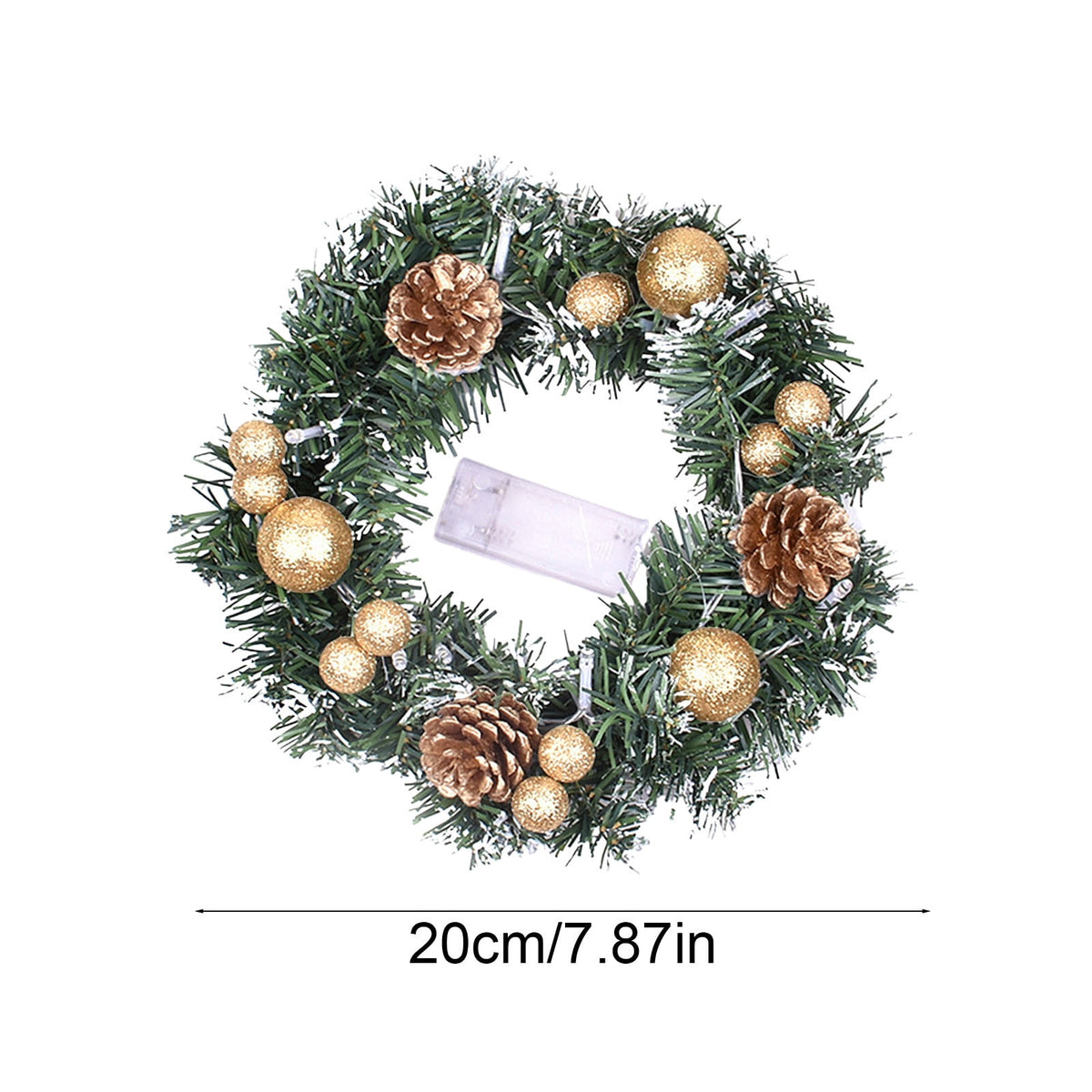 Btomtd Diameter 8" Pumpkin Skull Wreath Halloween Decor Acrylic Round Disk Hanging Ornament with Garland for Front Door Window, B