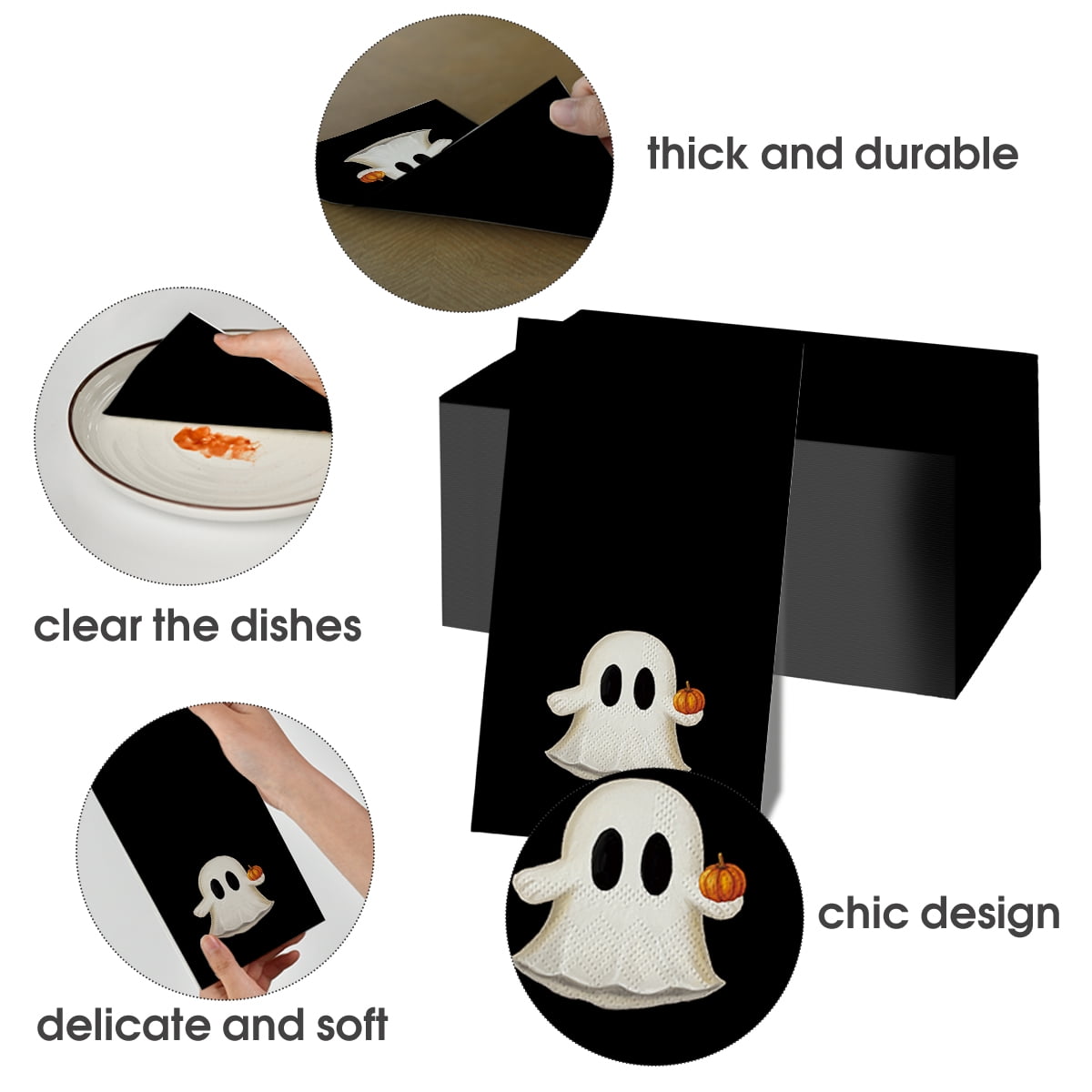 Sm:)e Ghoost Halloween Paper Napkins 100PCS