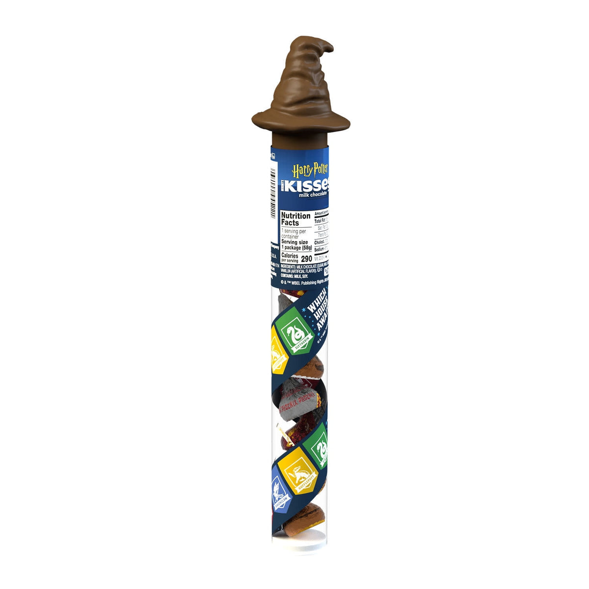 Hershey's Kisses Milk Chocolate Harry Potter, Halloween Candy Plastic Cane, 2.08 oz