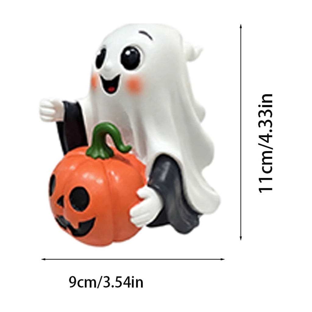 Halloween Decorations, Ghost Resin Crafts Ornaments, Alloween Decoration for Porch Yard Patio Indoor Decor Fall Autumn Home Shelf Mantel Ornament