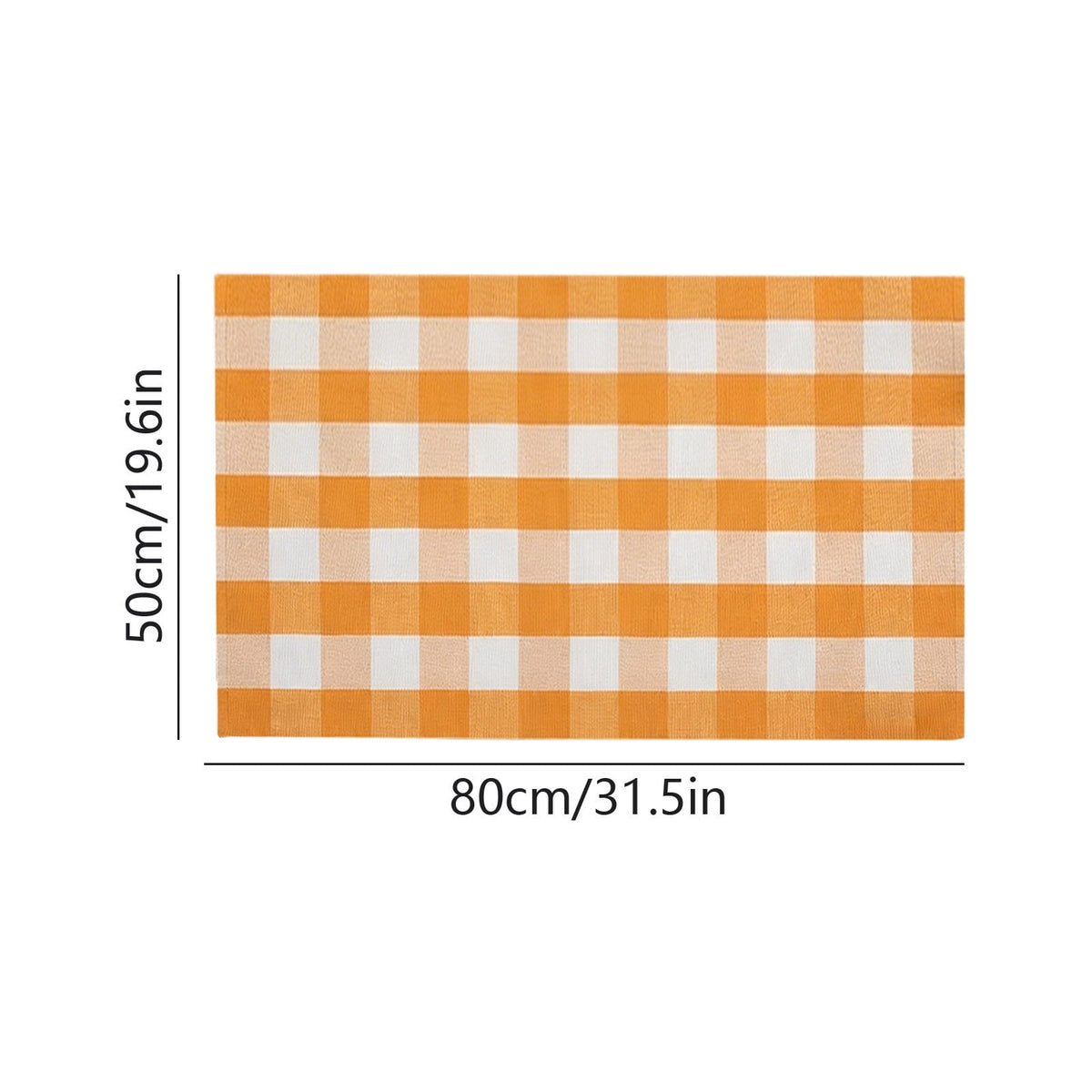 Dpityserensio Halloween Doormat Black Bat and Moon with Striped Border Non-Slip Washable Indoor Outdoor Rug, Vintage Fall Decor