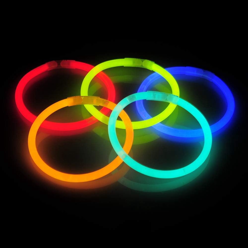 Ayieyill 100pcs Glow Sticks Bulk Party Pack 8" Halloween Glow Sticks for Kids Glow in The Dark Party Supplies