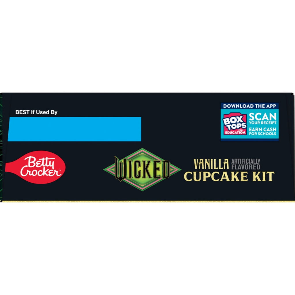 Betty Crocker Wicked For Good Vanilla Cupcake Kit, Color Changing, 12 Cupcakes, 11.4 oz