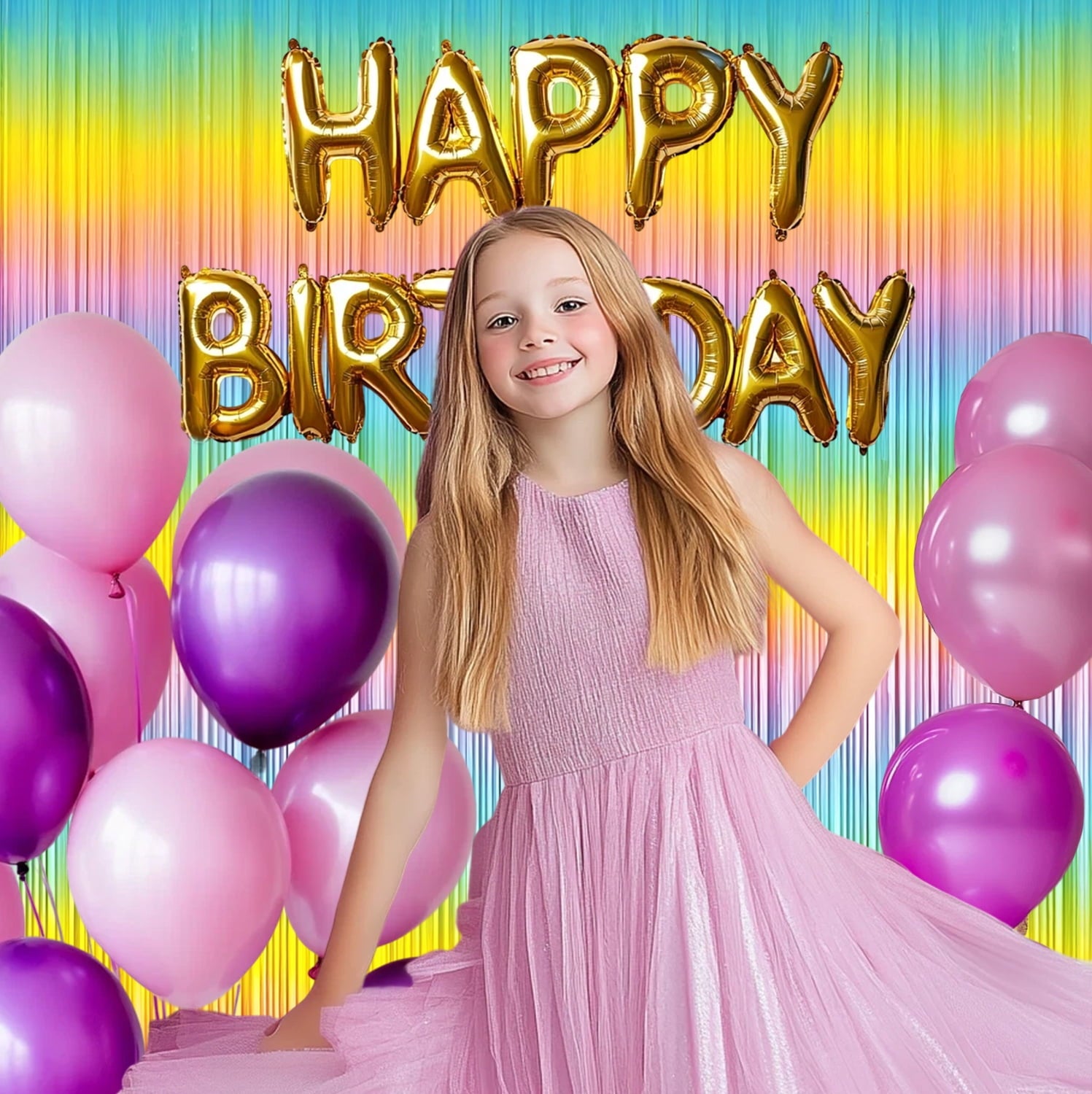 Sm:)e 2-Pack Light Bright Silver Foil Fringe Curtains for Events - Birthday, Wedding, Graduation, Christmas, Baby Shower, various festivals Decor Photo Booth Fun!