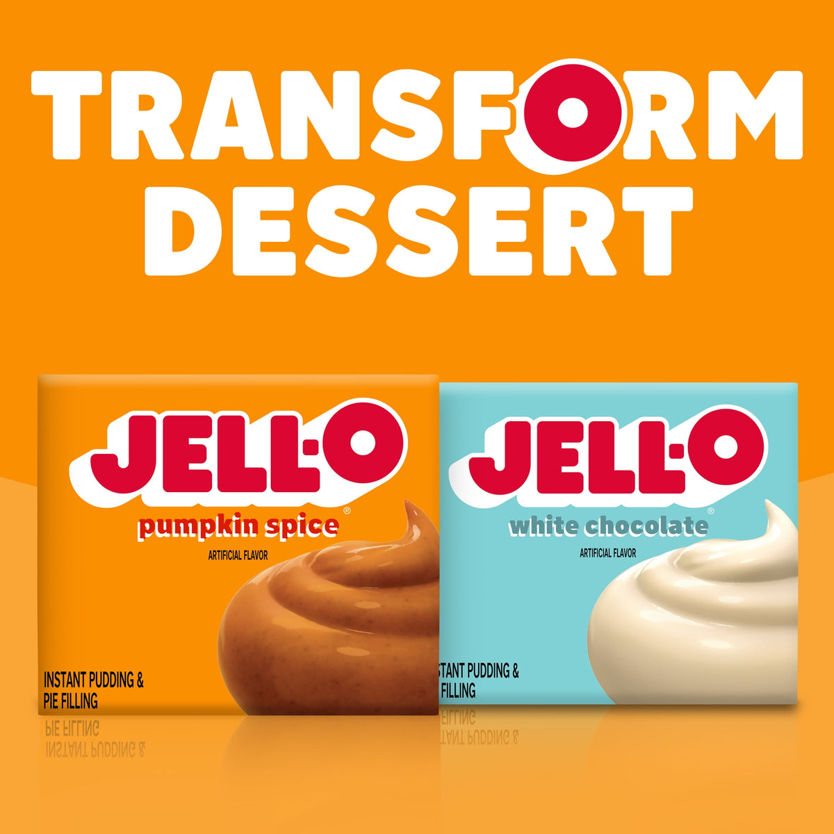 Jell-O Pumpkin Spice Artificially Flavored Instant Pudding & Pie Filling Mix, 3.4 oz Box
