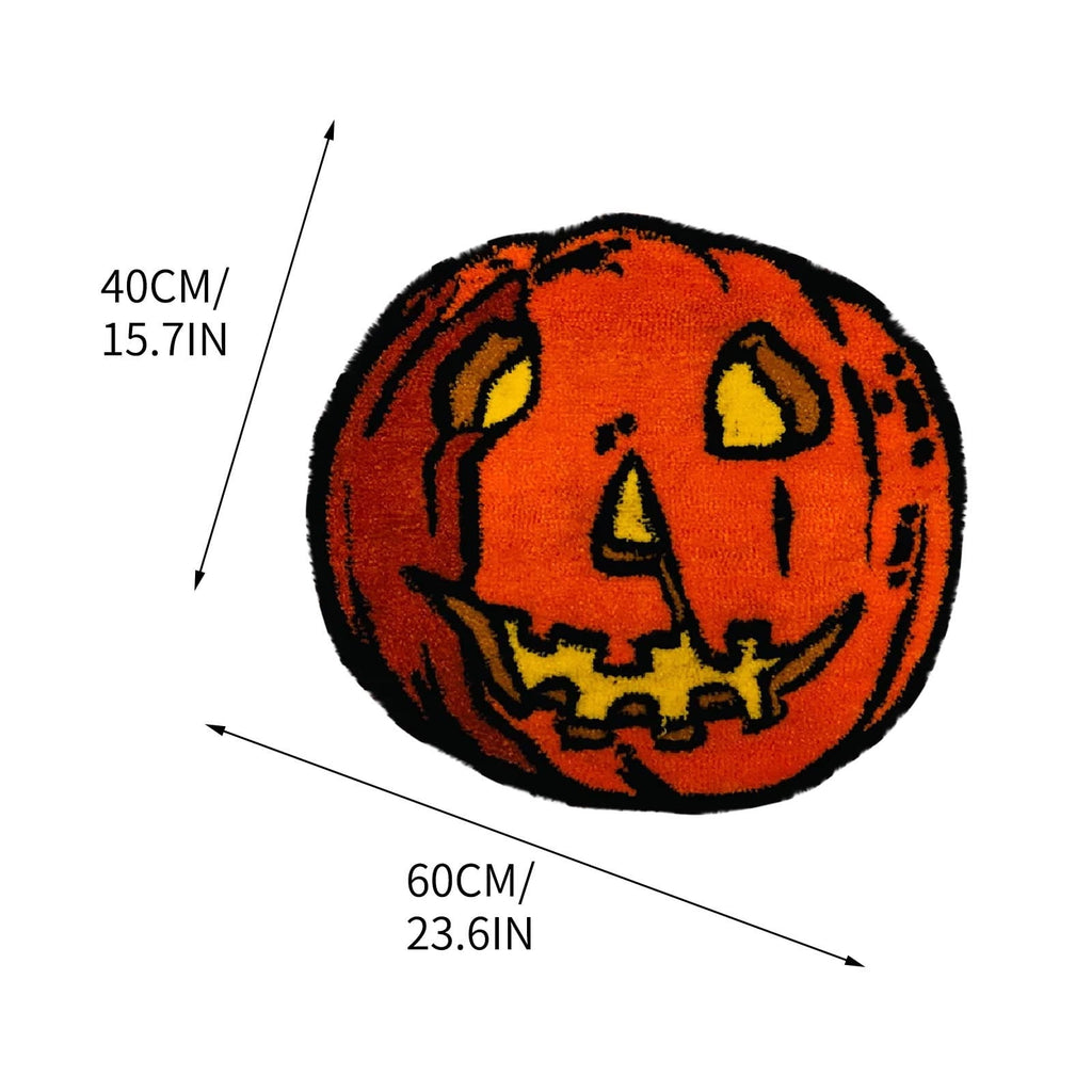 Lksixu Halloween Decorations Rug, Fall Decorations for Home,Cute Halloween Theme Plush Soft Absorbent Non-slip Floor Mat, Halloween Pumpkin Bath Carpet for Thanksgiving Havest Halloween