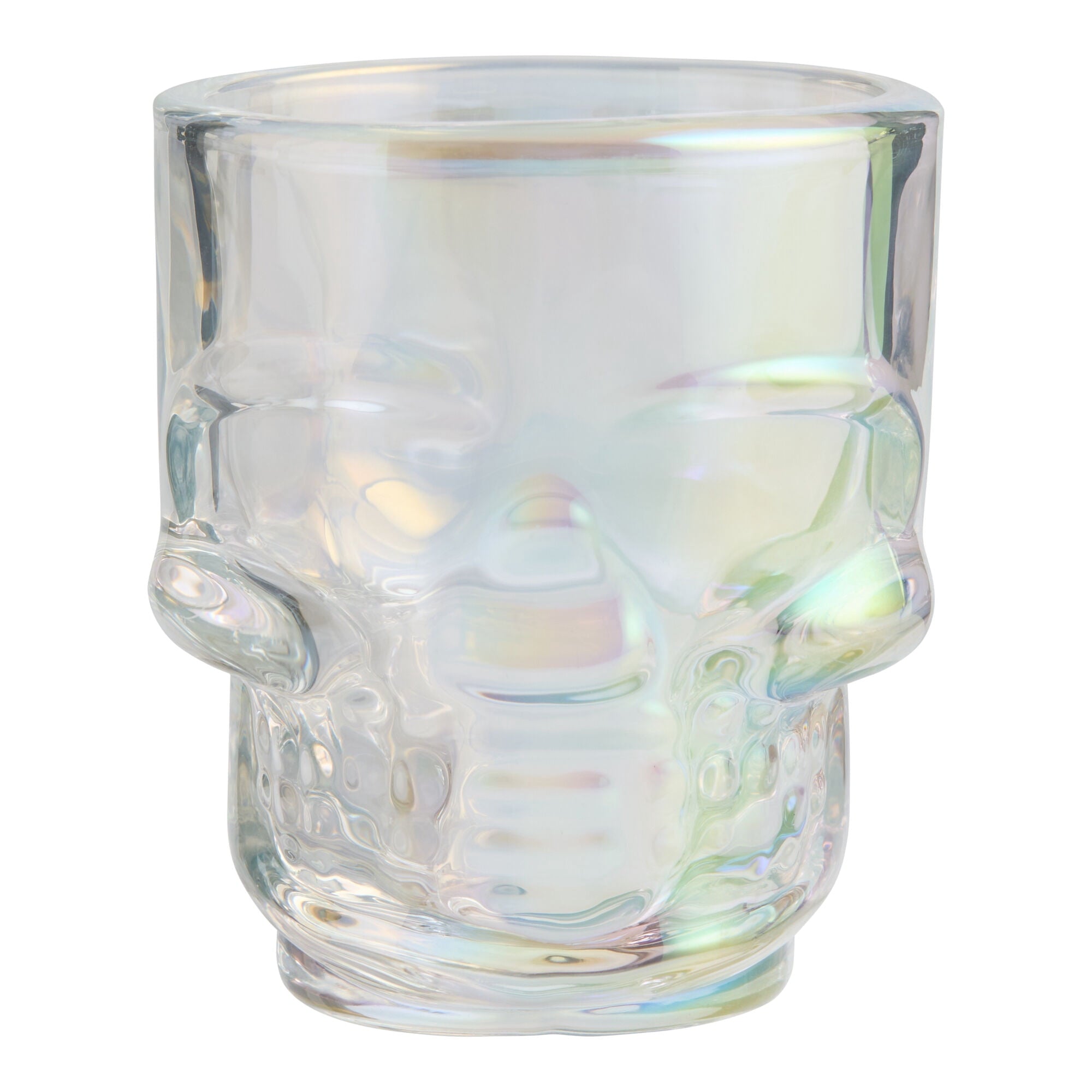 Skull Glass Shot Glasses- Set of 6 1.75oz, Clear