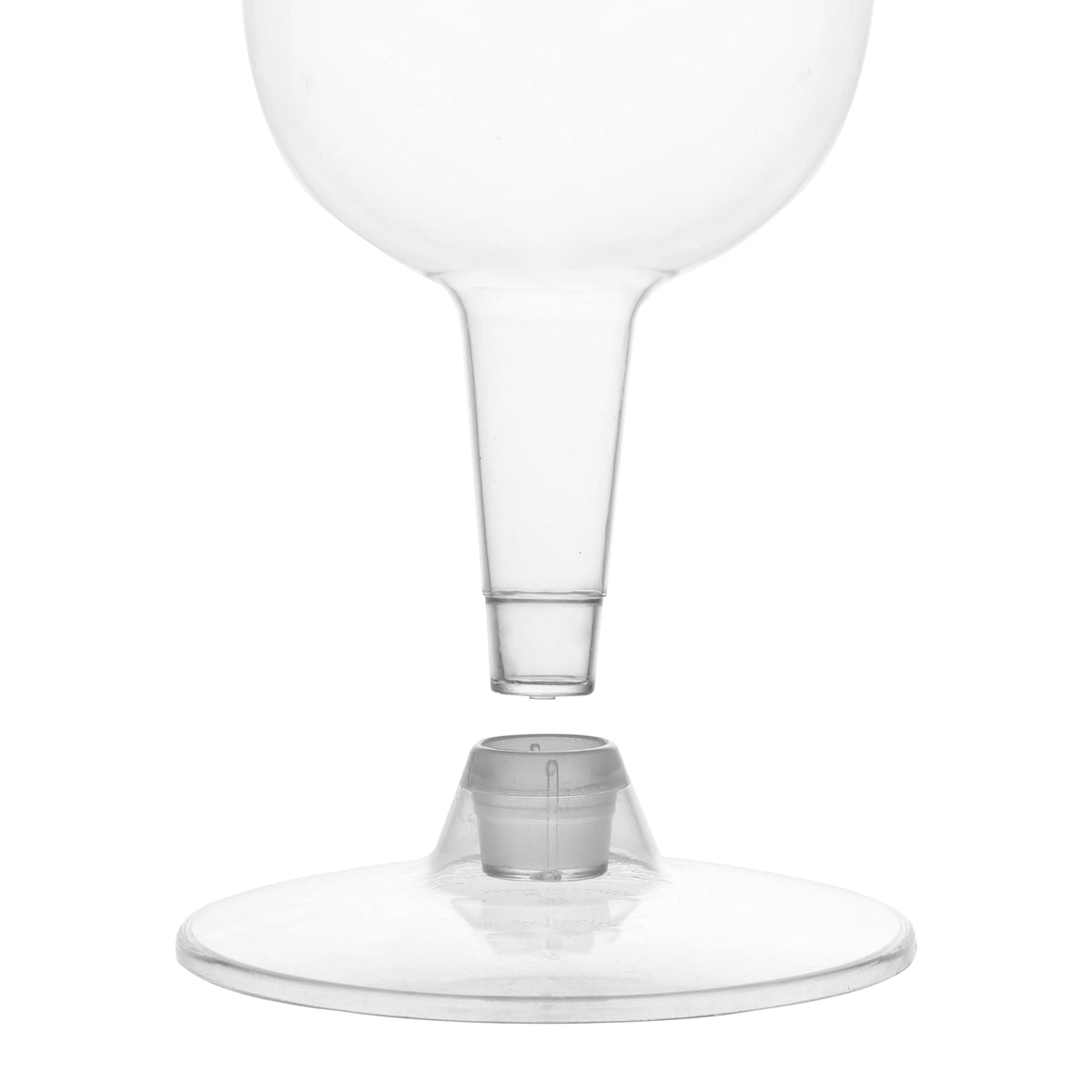 Way To Celebrate Clear Plastic Wine Glasses, 8 Count, 6.3 fl oz, 4.84 in x 2.64 in