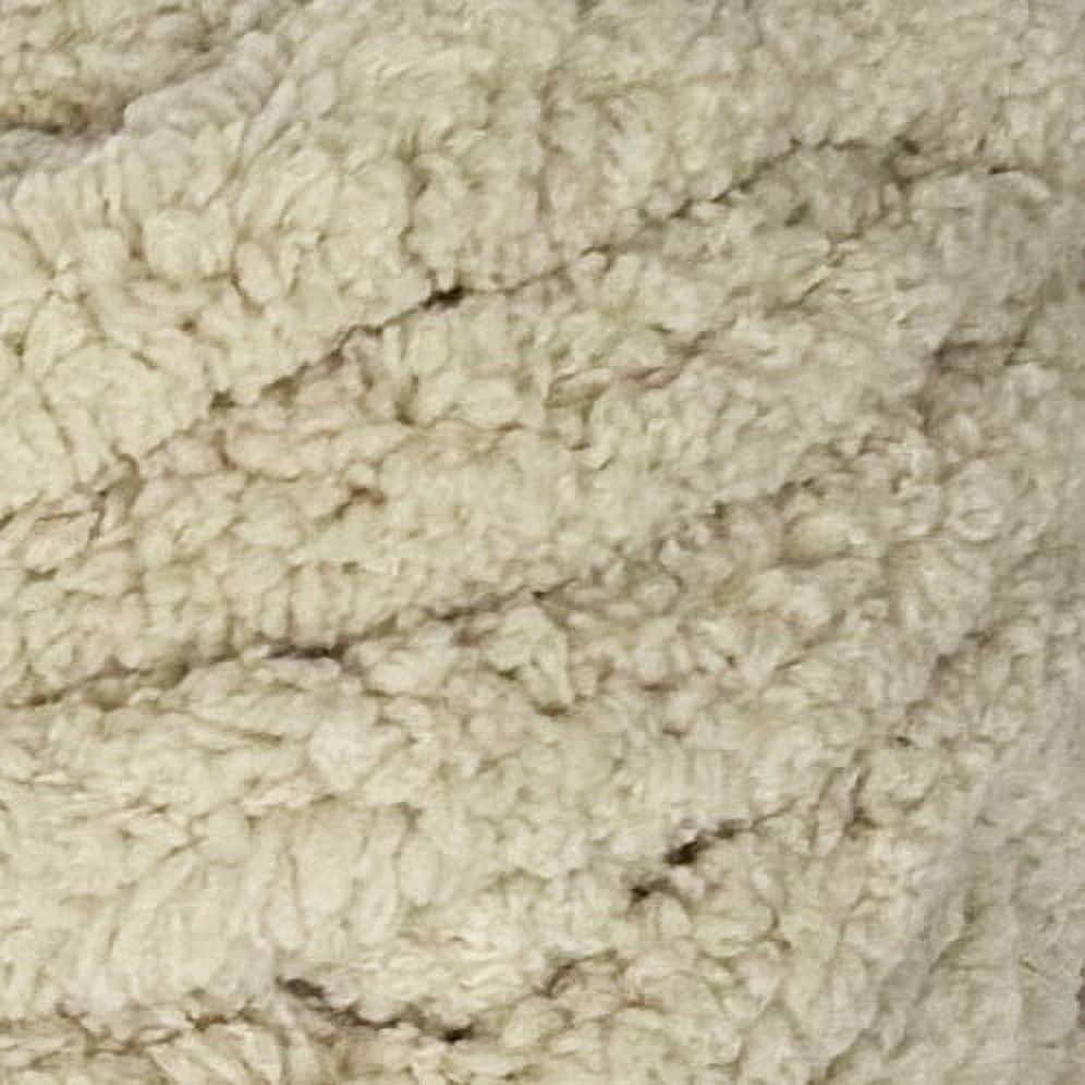 Mainstays Chunky Chenille Yarn, 31.7 yd, Ivory, 100% Polyester, Super Bulky