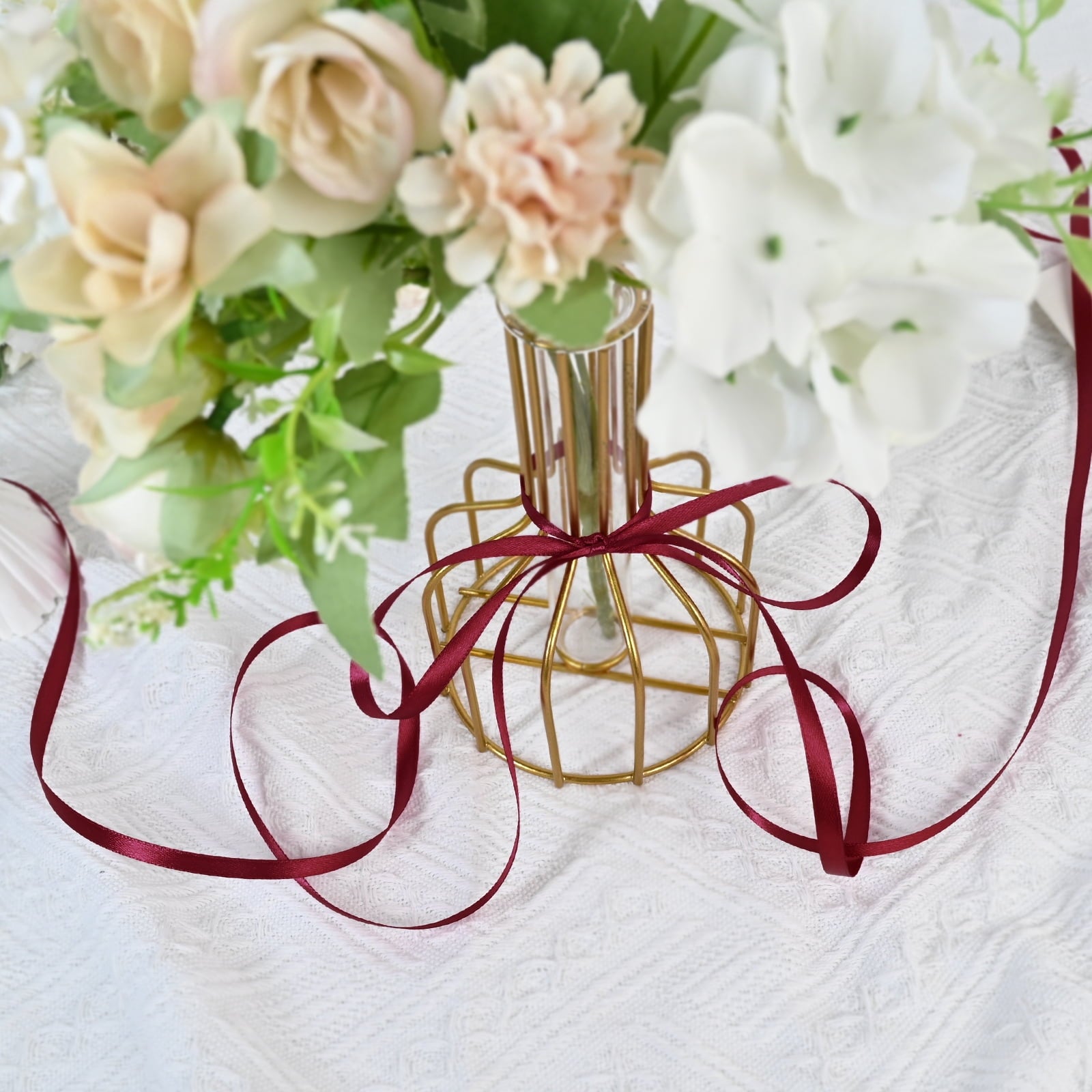 GTYBOVA 1-1/2 Inch X 100 Yards Double Face Satin Ribbon Red Satin Ribbon for Gift Wrapping, Wedding Party Decor, Hair Bows & Invitation Crafts