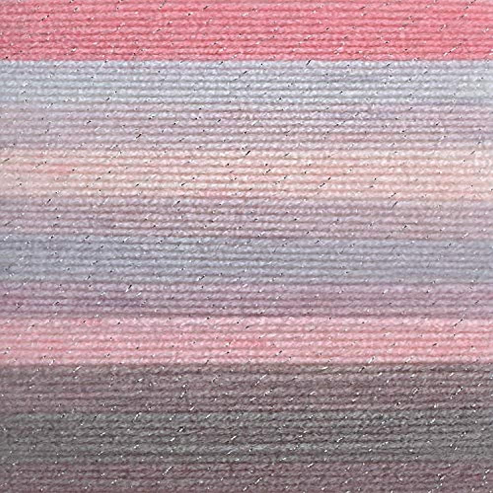 Lion Brand Yarn Mandala Sparkle Draco Light Acrylic Self-Striping Multi-color Yarn