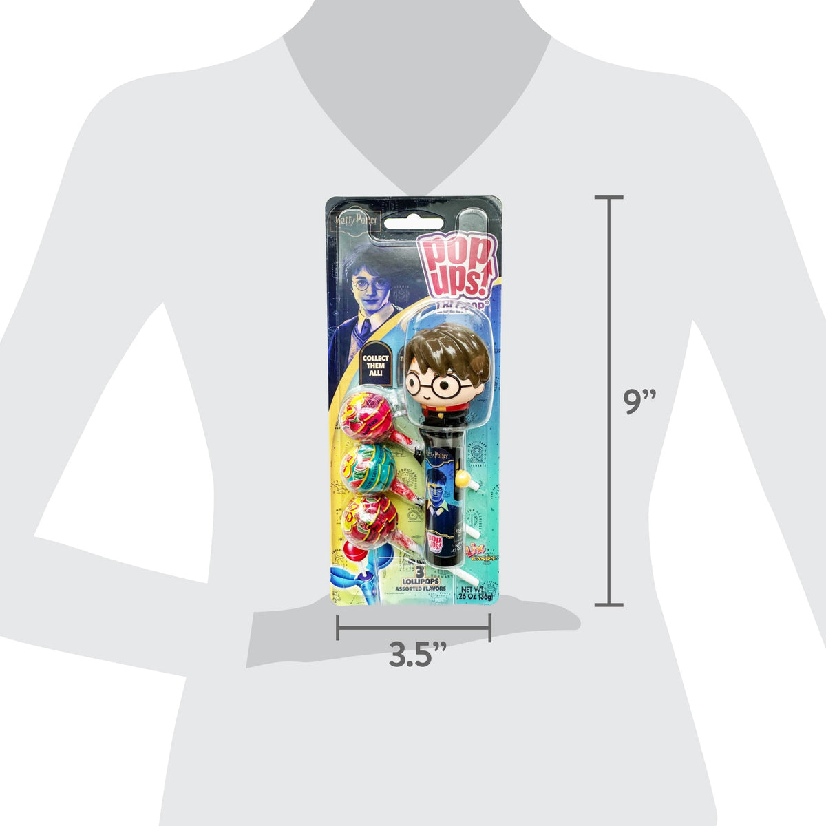 Harry Potter Pop Ups! Lollipop Holder with Candy