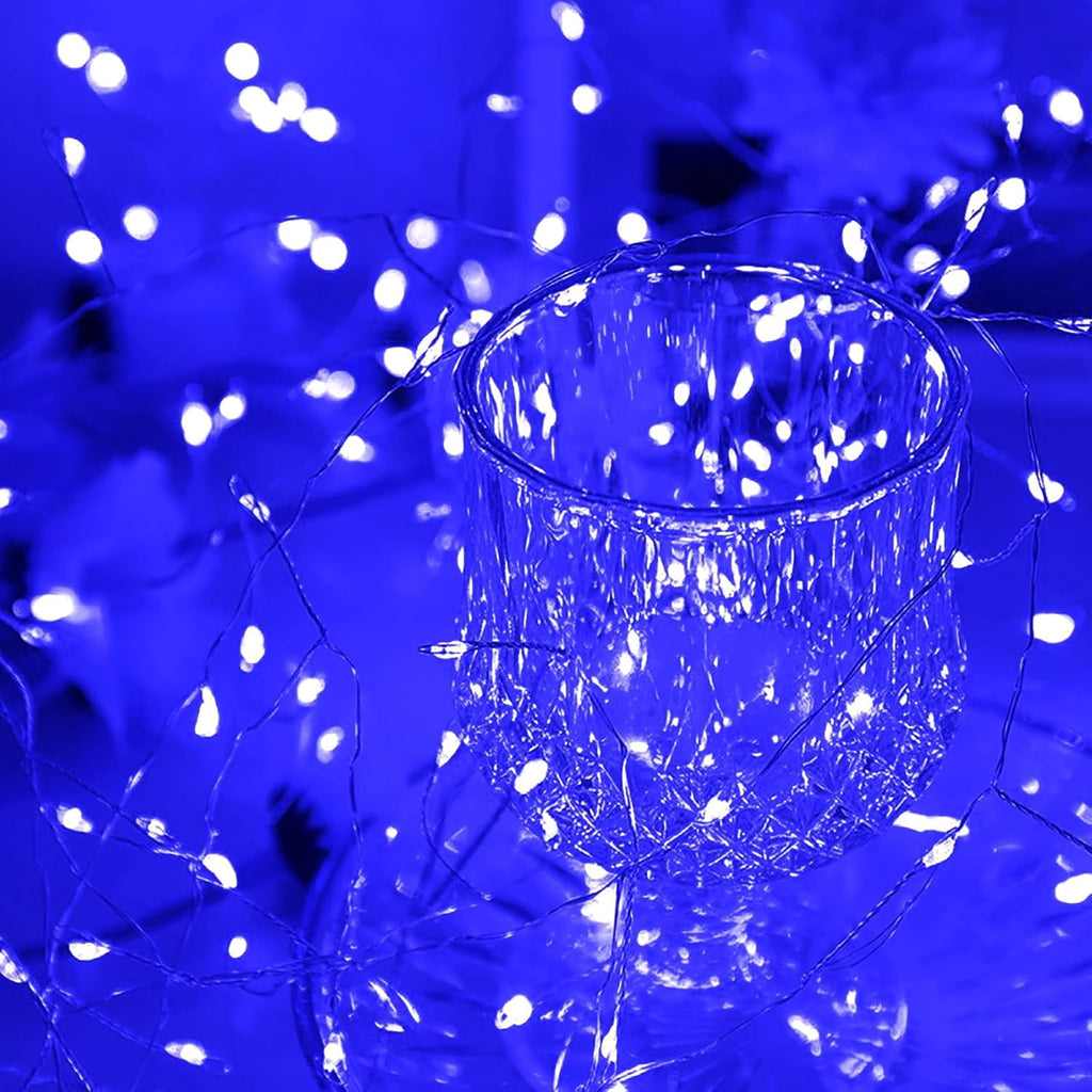 Mini Firecrackers String Light 19.68Ft 200 LED USB Operated 8 Modes Cluster Chain Fairy String Lights with Remote Control Firefly Lights for Xmas Party Home Garden Decoration