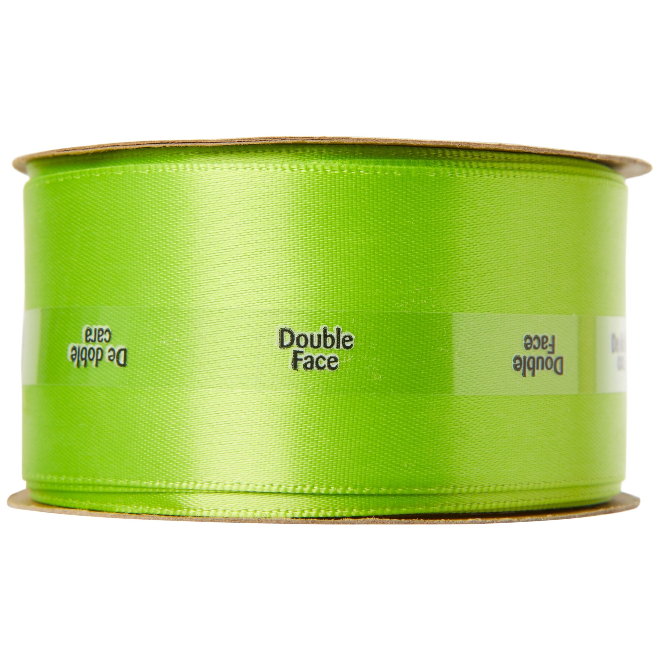 (2 pack) Offray Ribbon, Red 1 1/2 inch Double Face Satin Polyester Ribbon, 12 feet