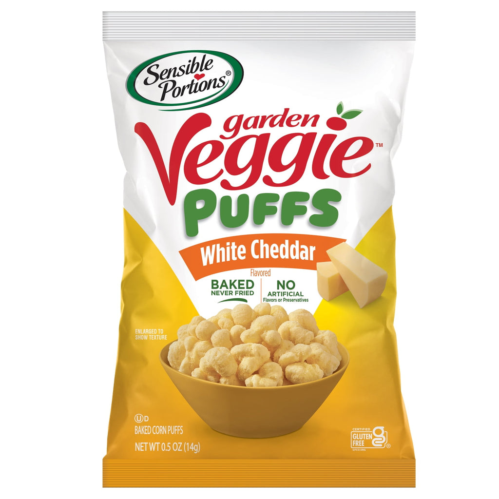 Sensible Portions Garden Veggie Ghosts & Bats Sea Salt Snack Chips Multipack, 0.5 oz (12 Count)